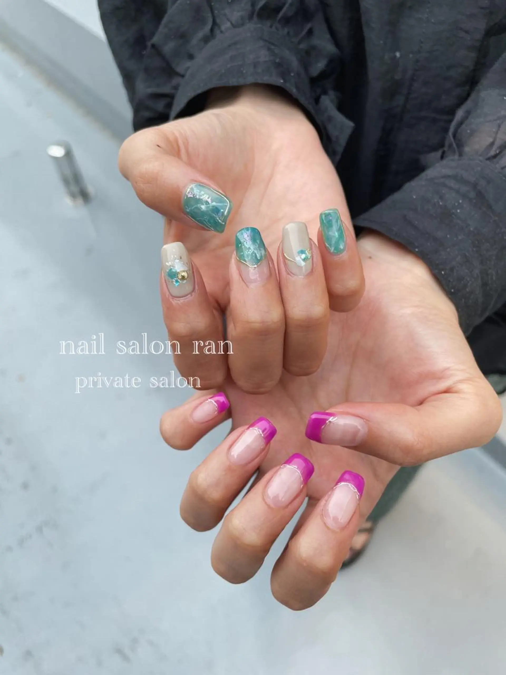 ネイル 持ち込み nailsalon ranのネイルデザイン