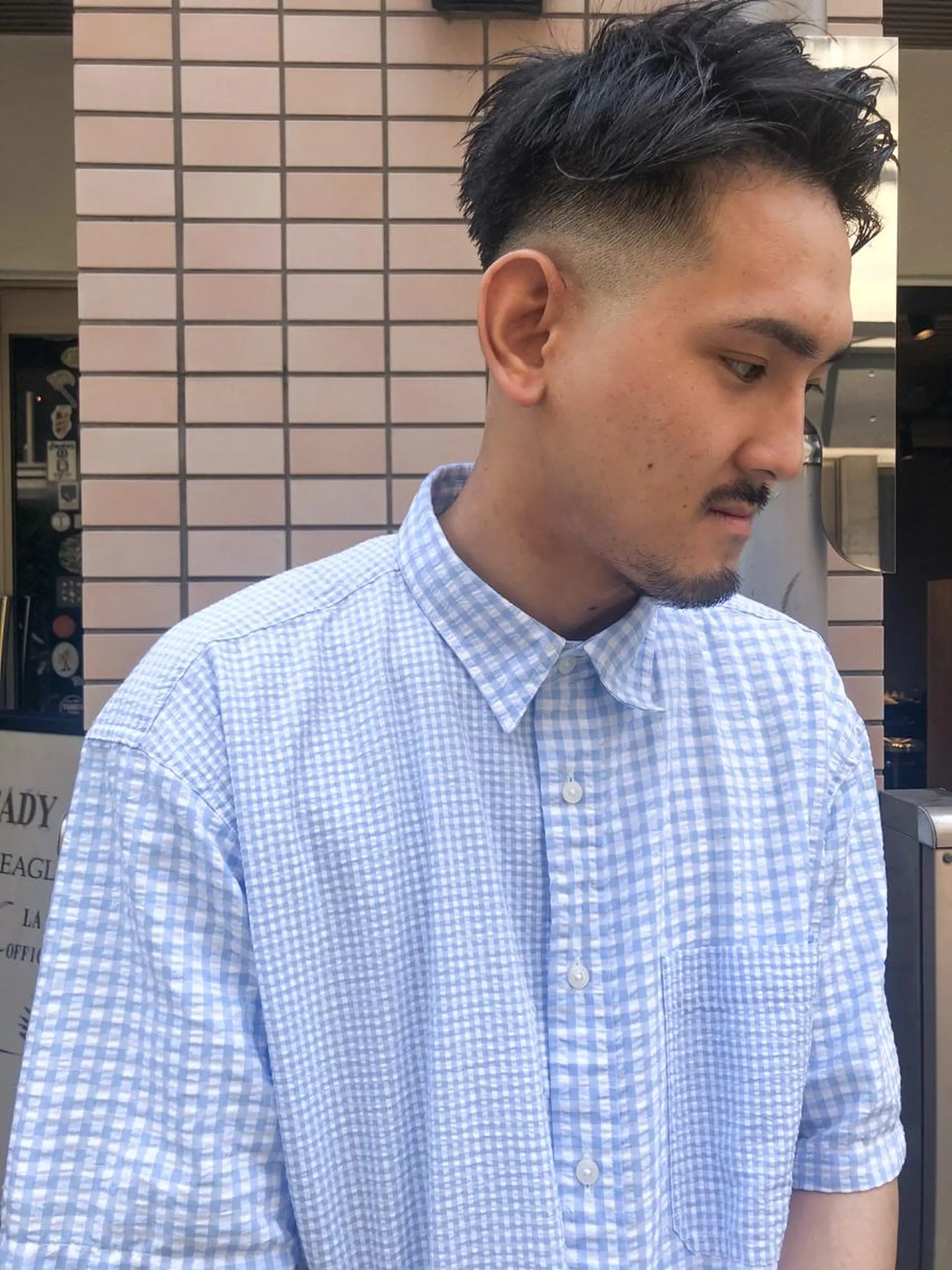メンズ フェードカット 刈り上げ 🌈圧倒的デザイン パーマ　関和希のヘアスタイル