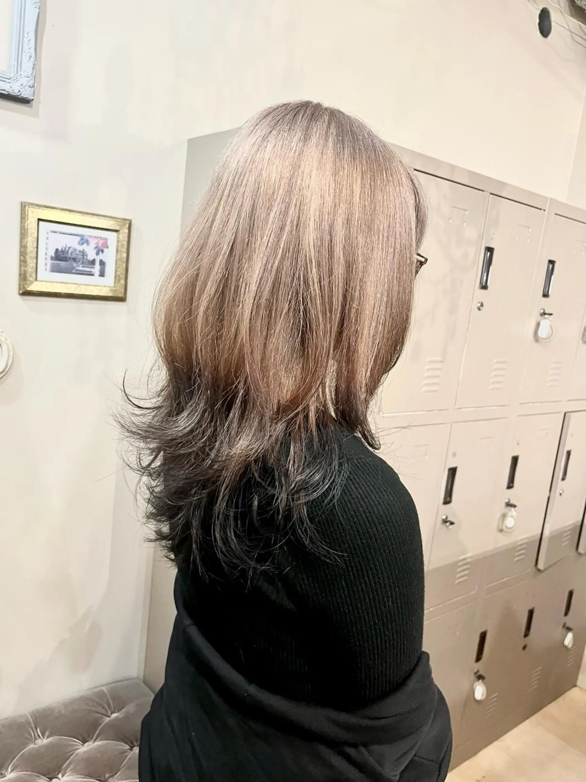 ミディアム カラー ヘアアレンジ カット ヘアカラー トリートメント S.BLOOM 川崎 翔哉のヘアスタイル
