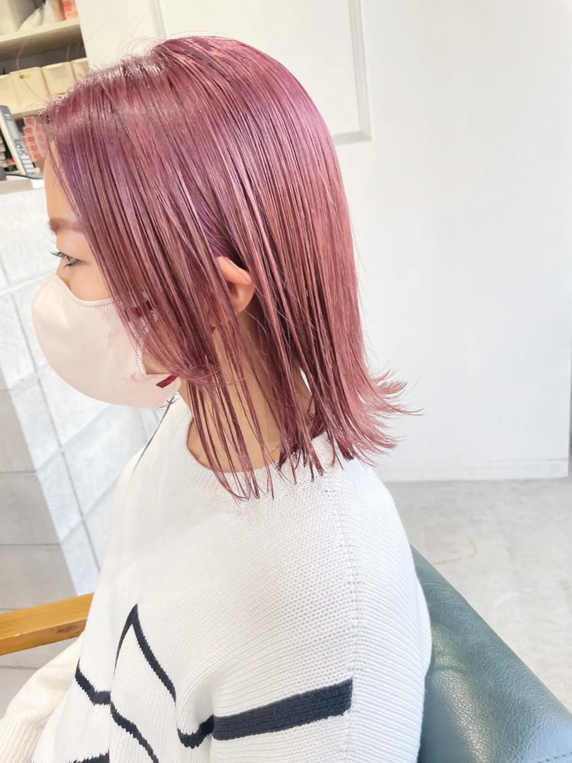ミディアム カット ヘアカラー ill.所属・ill［イル］大須 ダブルカラー髪質改善のヘアスタイル