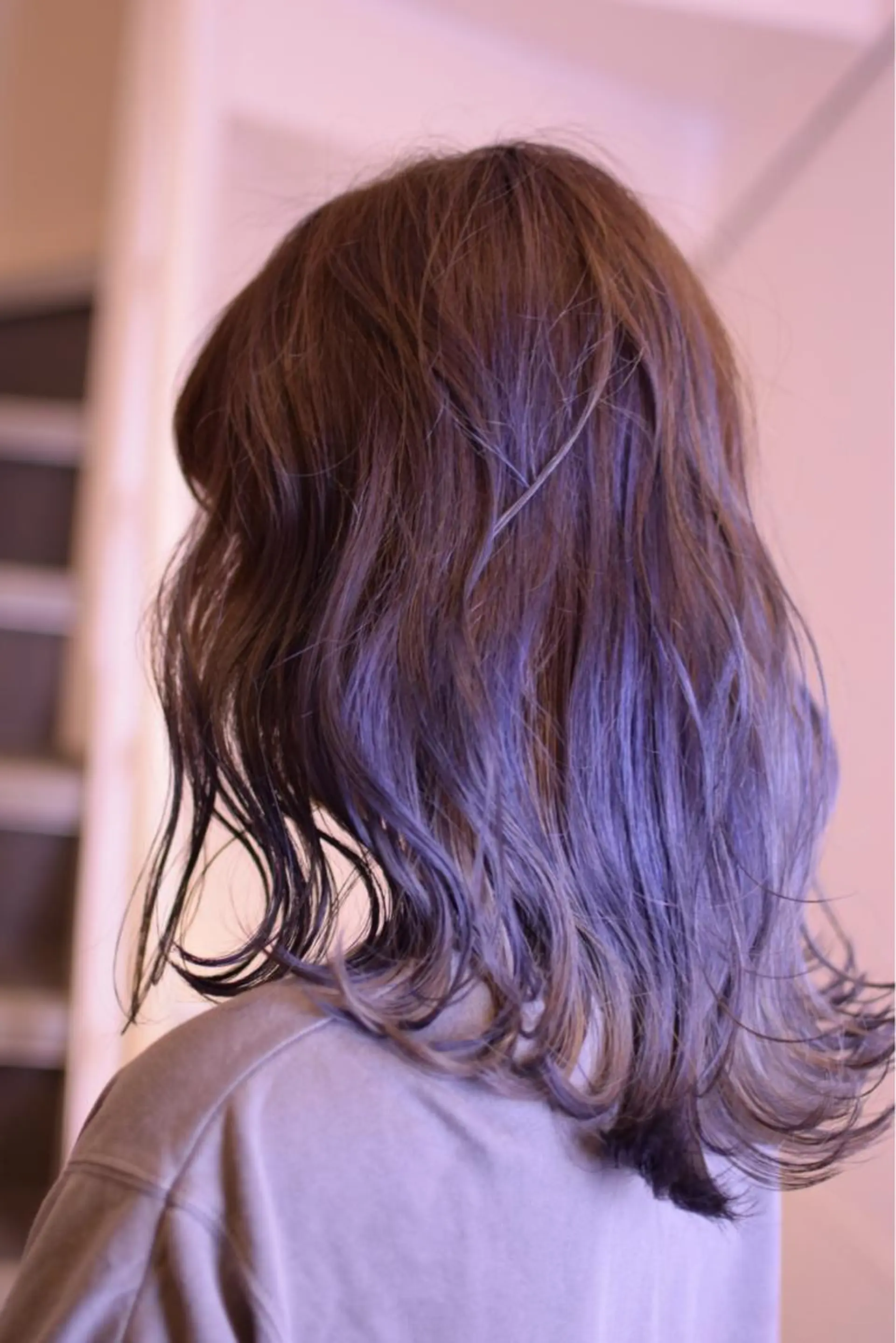 セミロング カラー ケアブリーチ白髪染め TAKUMIのヘアスタイル