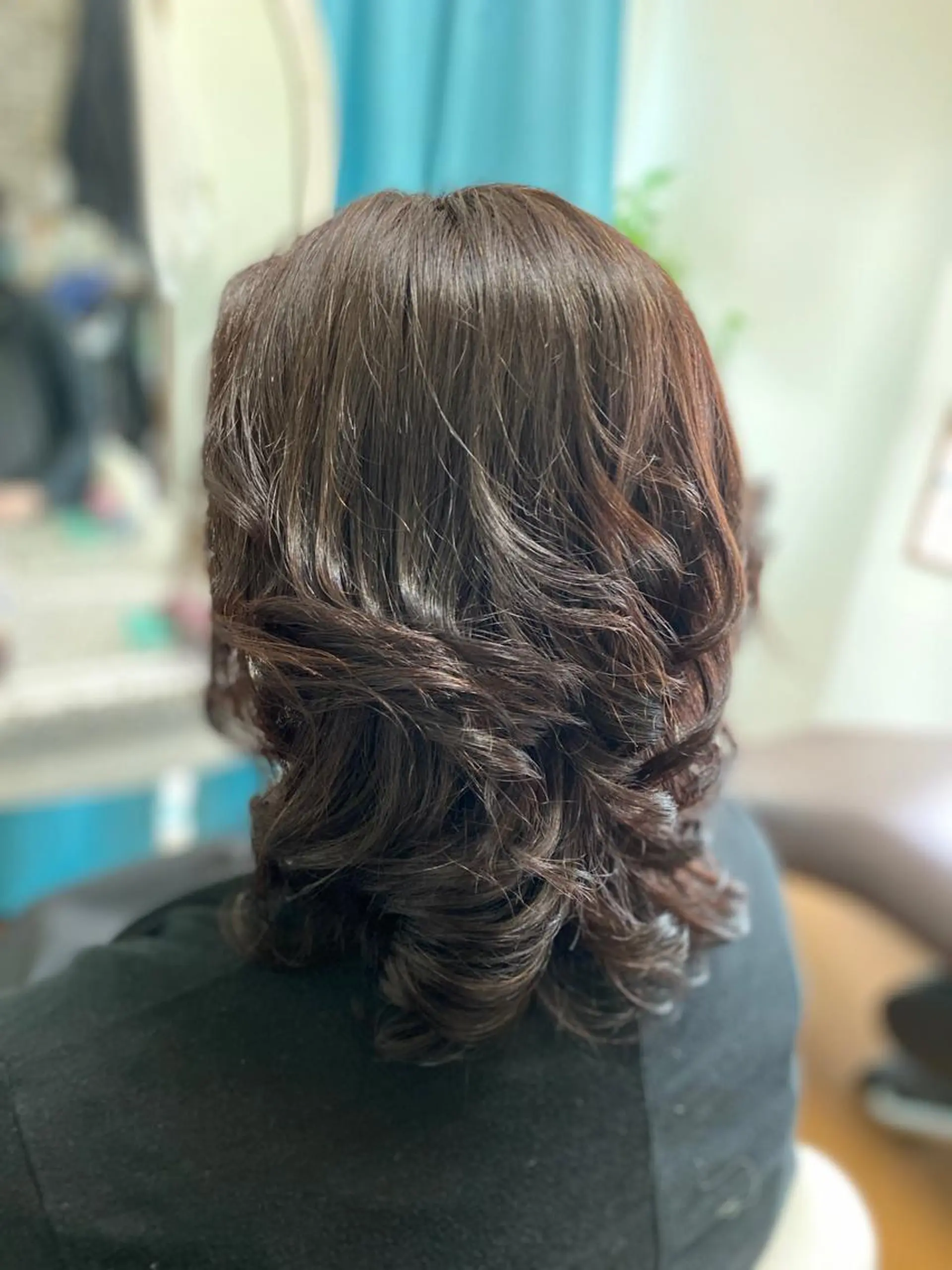 セミロング カラー ヘアアレンジ トリートメント 酸熱トリートメント ヘアカラー トリートメント hairmake Sakura松本真理のヘアスタイル
