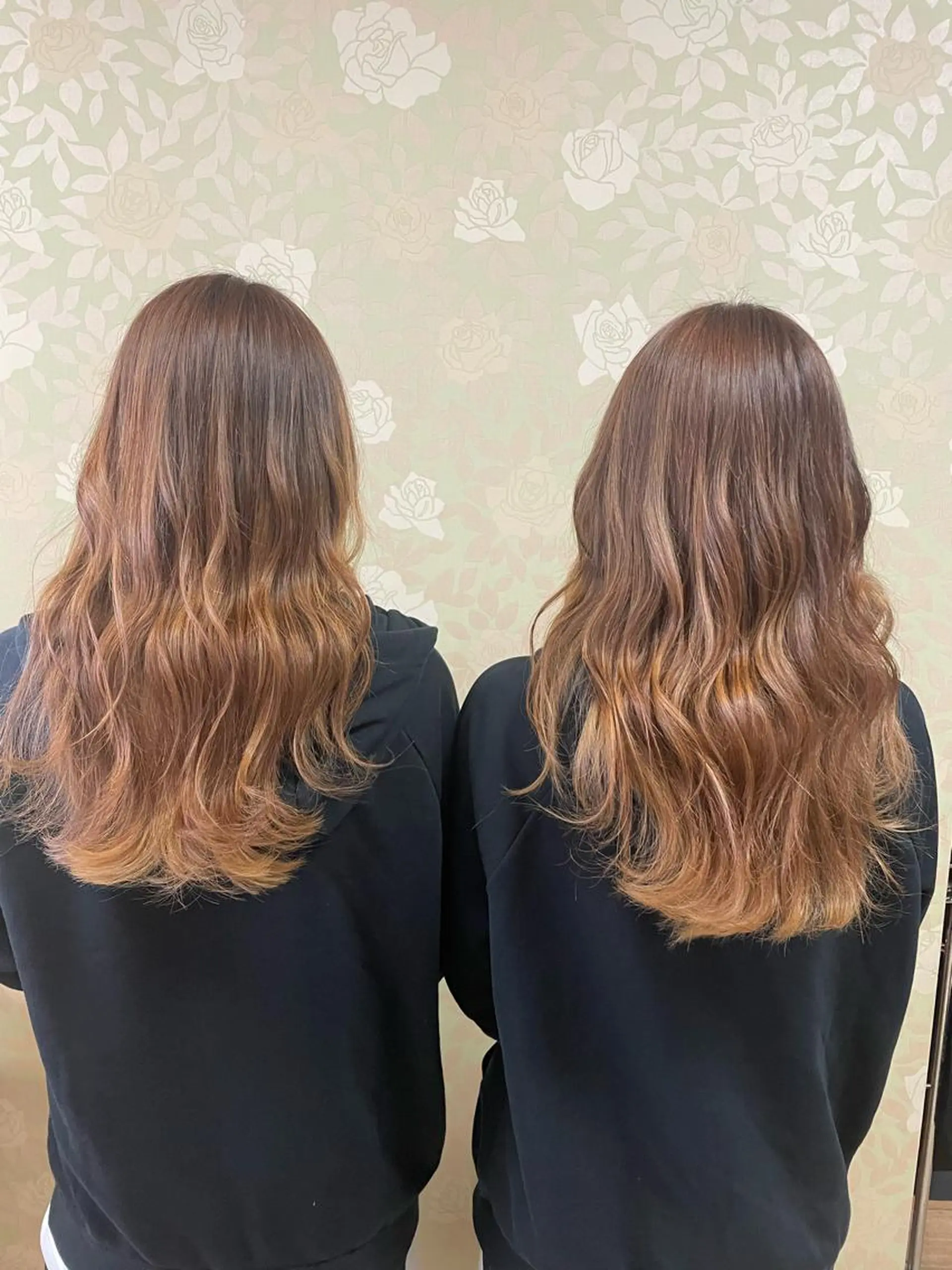 ロング カラー ヘアカラー 徳留 もも花のヘアスタイル
