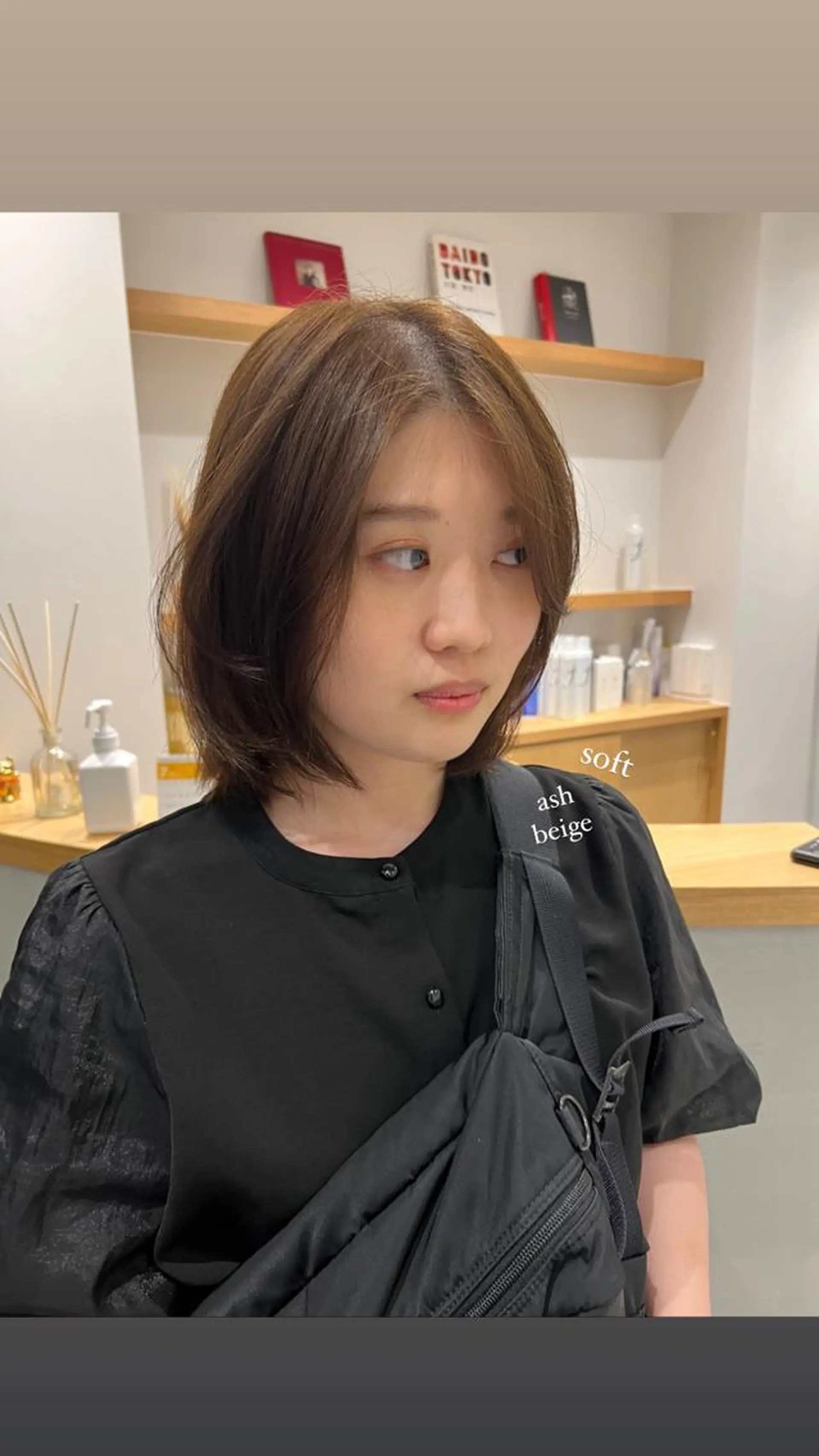 ミディアム アッシュ カット ヘアカラー パーマ/名古屋パーマ / コデラ ナナホのヘアスタイル