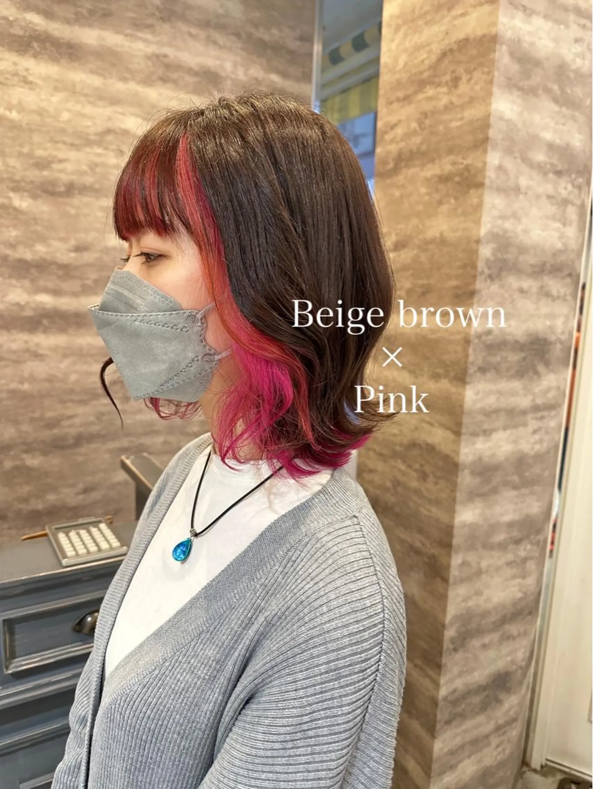 ミディアム カラー ブリーチ ダブルカラー グラデーションカラー ハイライトカラー インナーカラー 💈Blanco💈 カラー&ケア🌈のヘアスタイル
