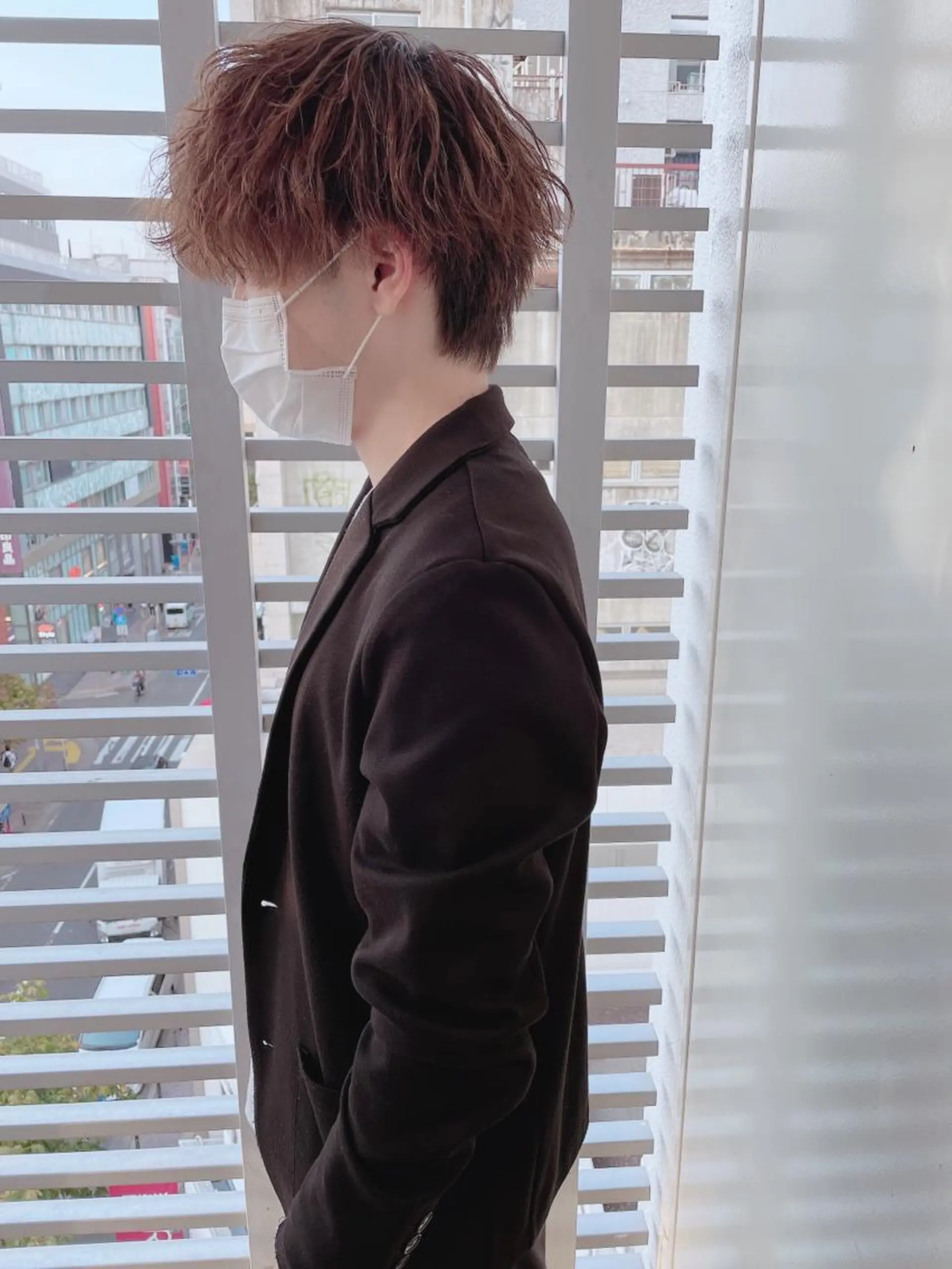 ショート パーマ ヘアアレンジ メンズ カット パーマ メンズZina代表 田端 麗治のヘアスタイル