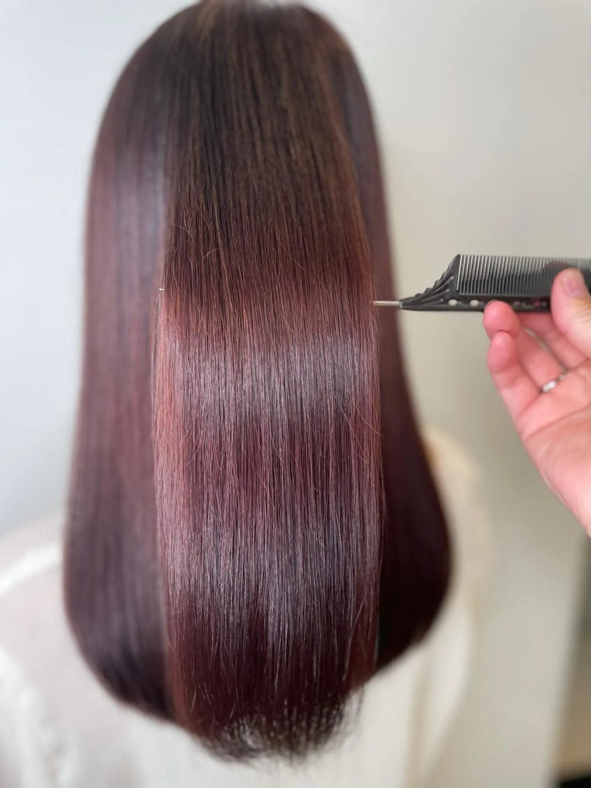 セミロング カラー カット ヘアカラー トリートメント IORI #韓国ヘア#髪質改善のヘアスタイル