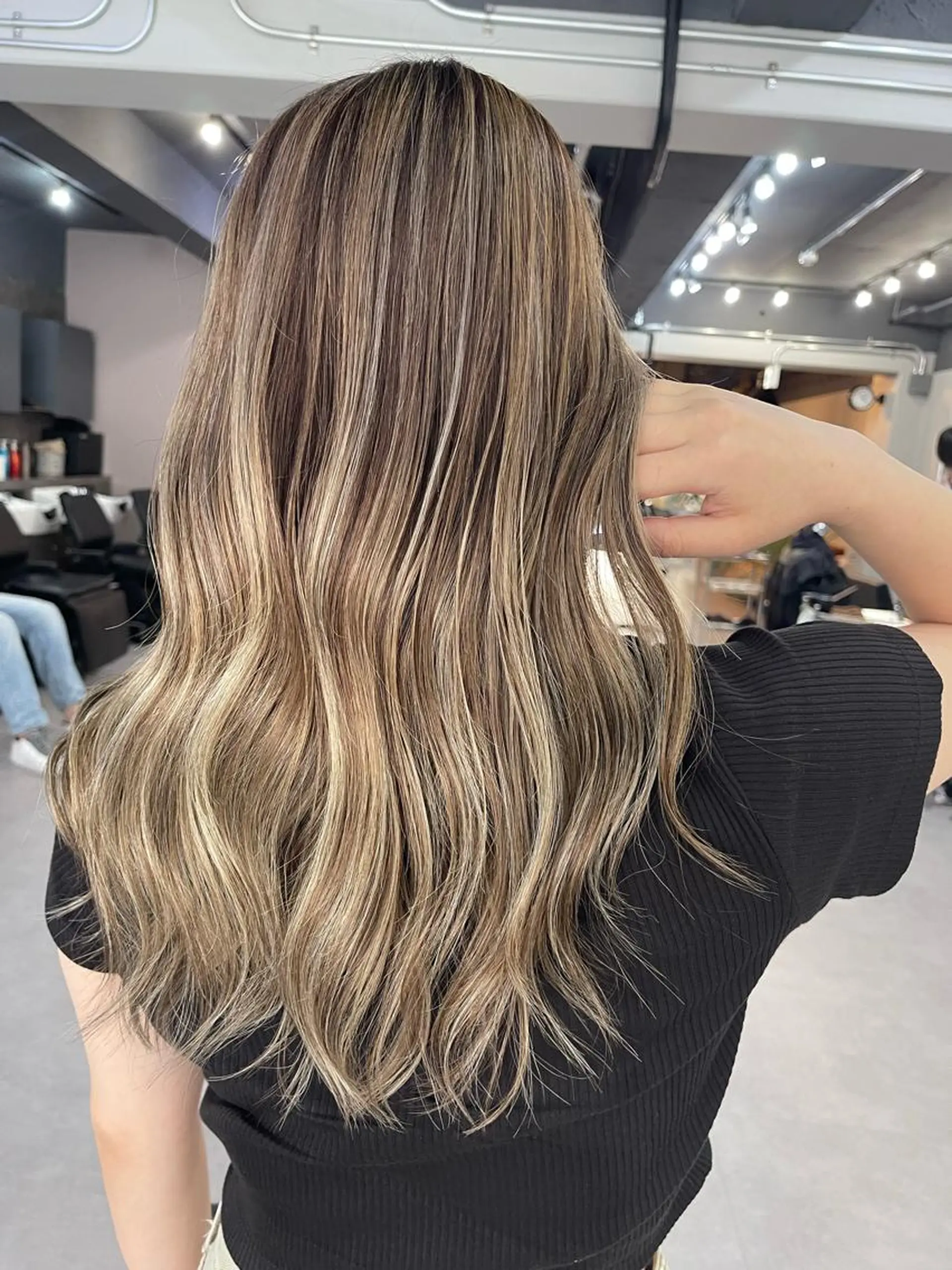 ロング カラー ブリーチ ハイライトカラー ハイライト カット ヘアカラー トリートメント Reb_keiji 👑小倉圭司のヘアスタイル