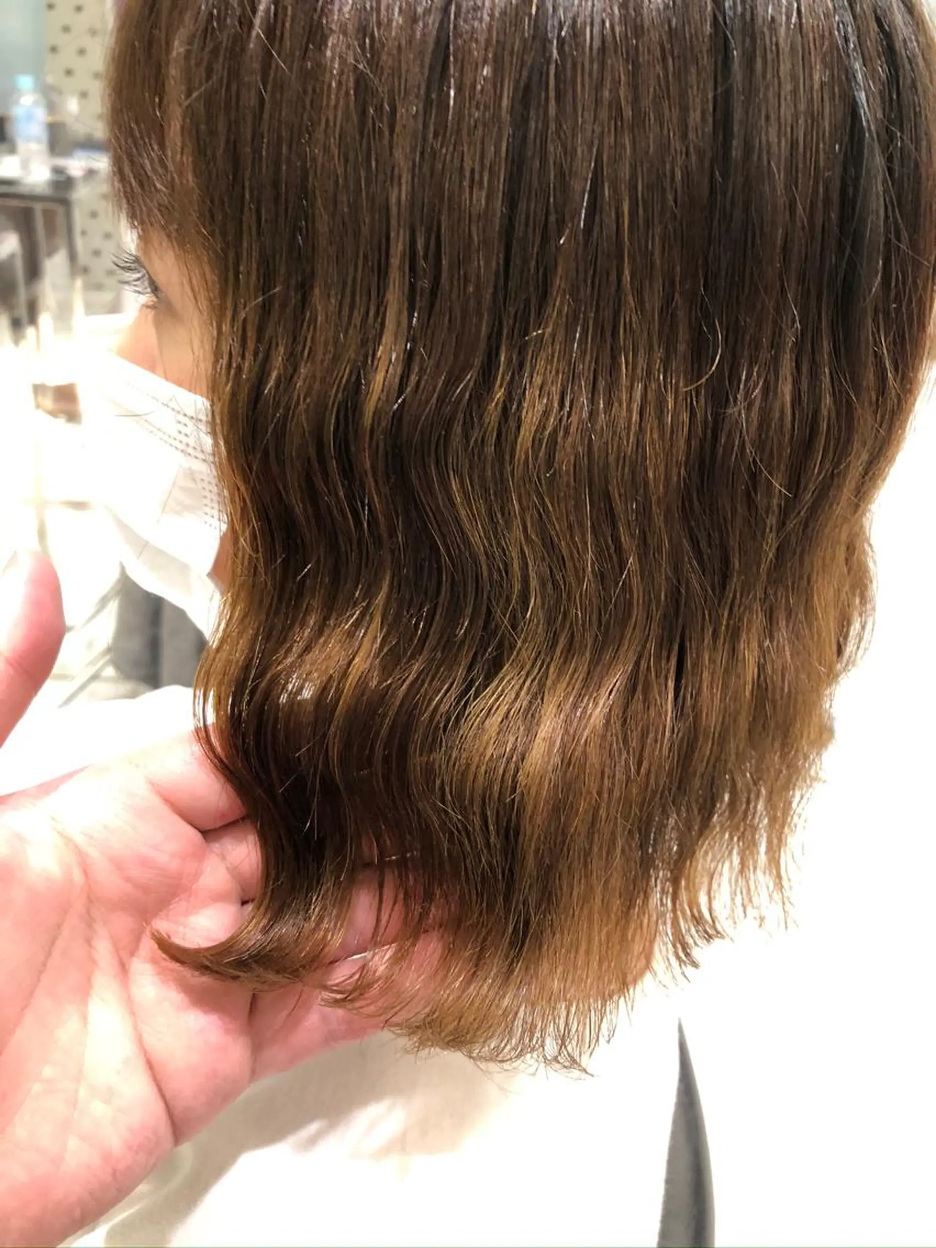 ミディアム パーマ ミディアムパーマ 縮毛矯正 カット パーマ トリートメント 🌿ブルーモスク TOKYO🌿のヘアスタイル