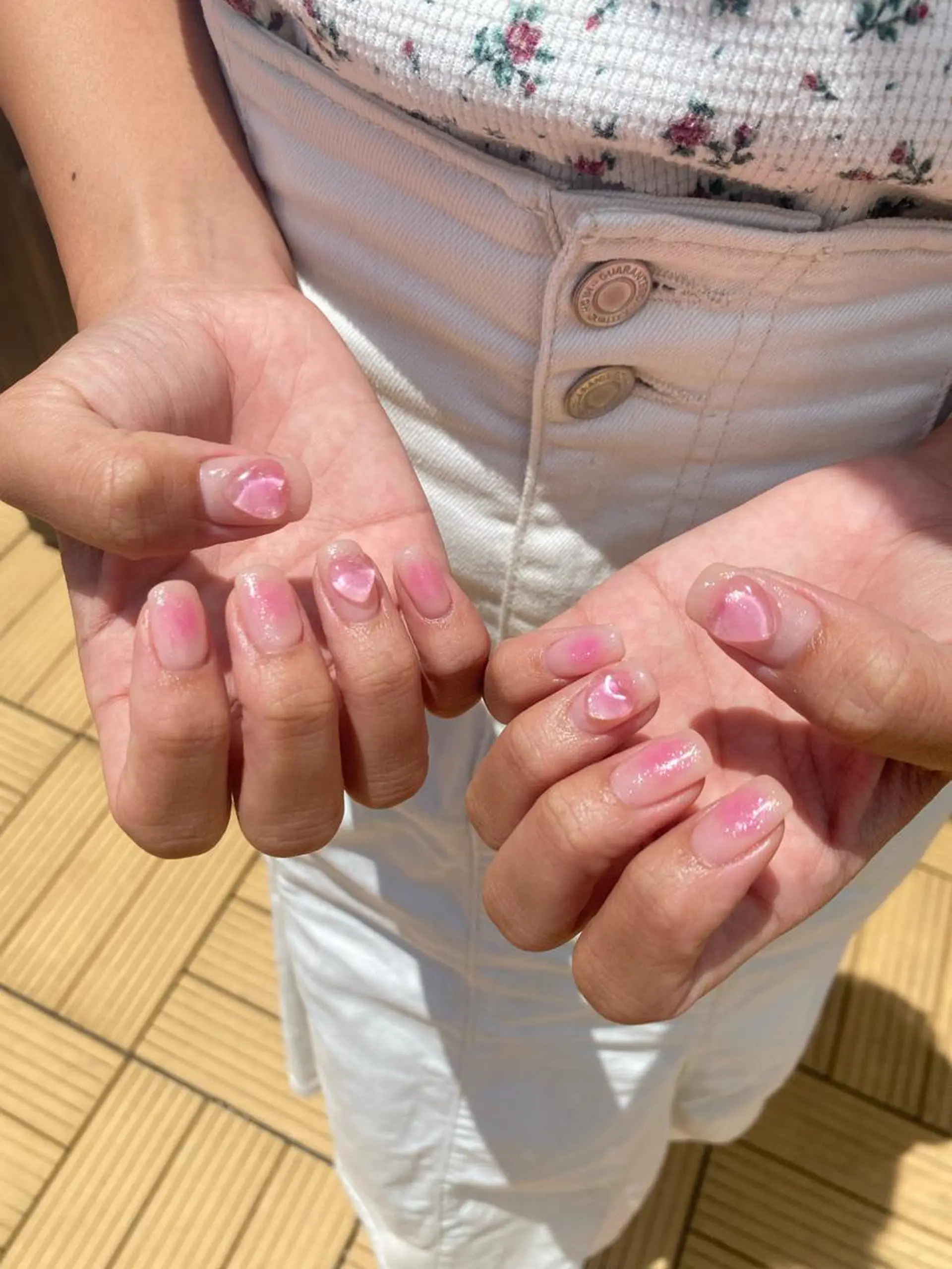 ネイル チークネイル シンプルネイル ハンドネイル フットネイル Bianca 美浜店 masuのネイルデザイン