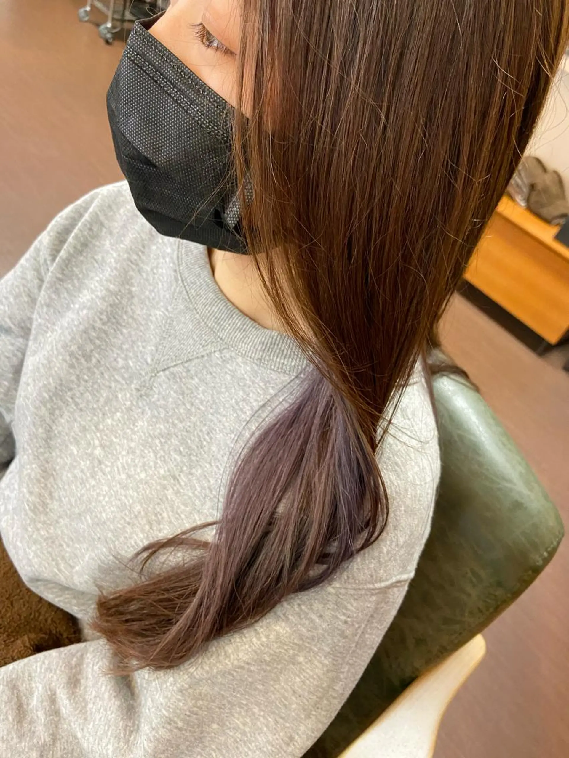 ロング カラー パープルカラー Glanzhair 🫧‪菊池柊真🫧のヘアスタイル