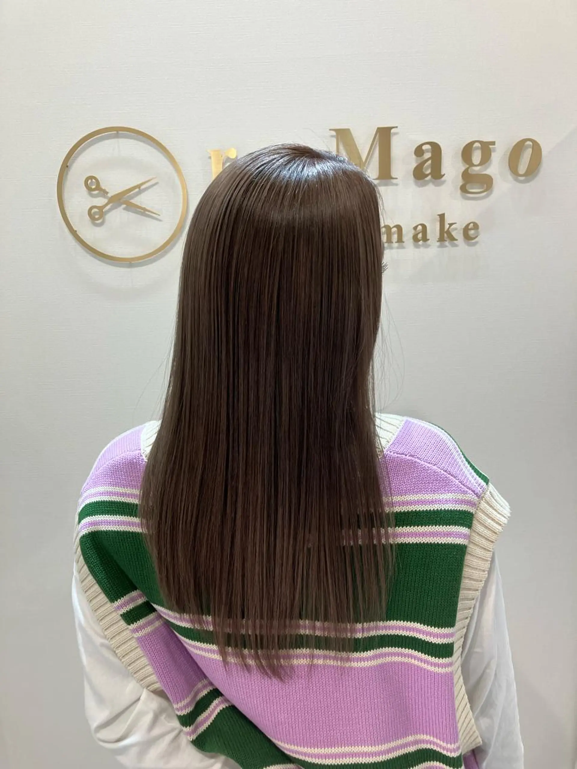 ロング カラー ヘアアレンジ キッズ カット ヘアカラー トリートメント 関内 髪質改善 特化 re:Magoのヘアスタイル
