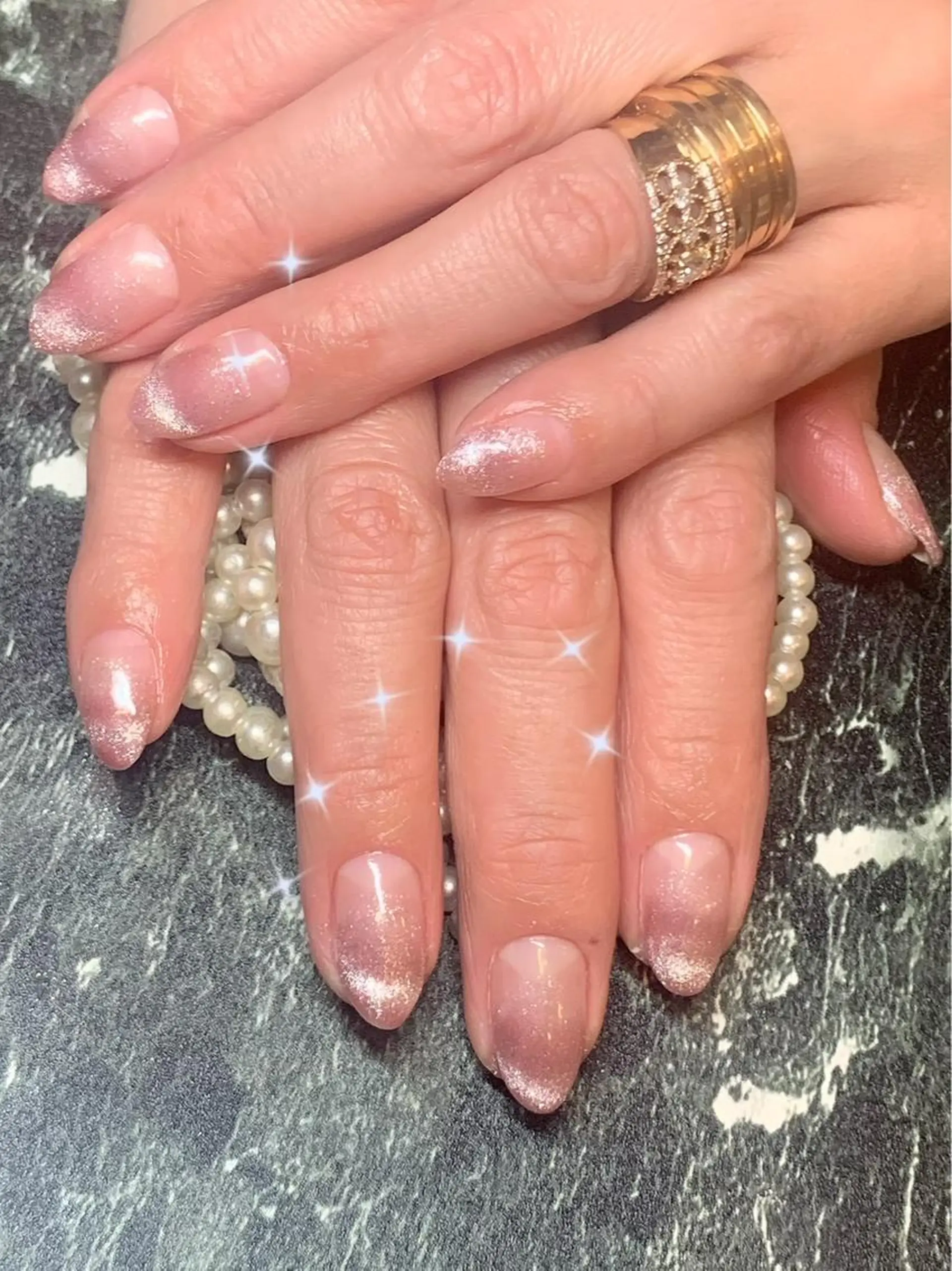 ネイル ハンドネイル GLITTER NAILS高速長田のマツエク・マツパデザイン