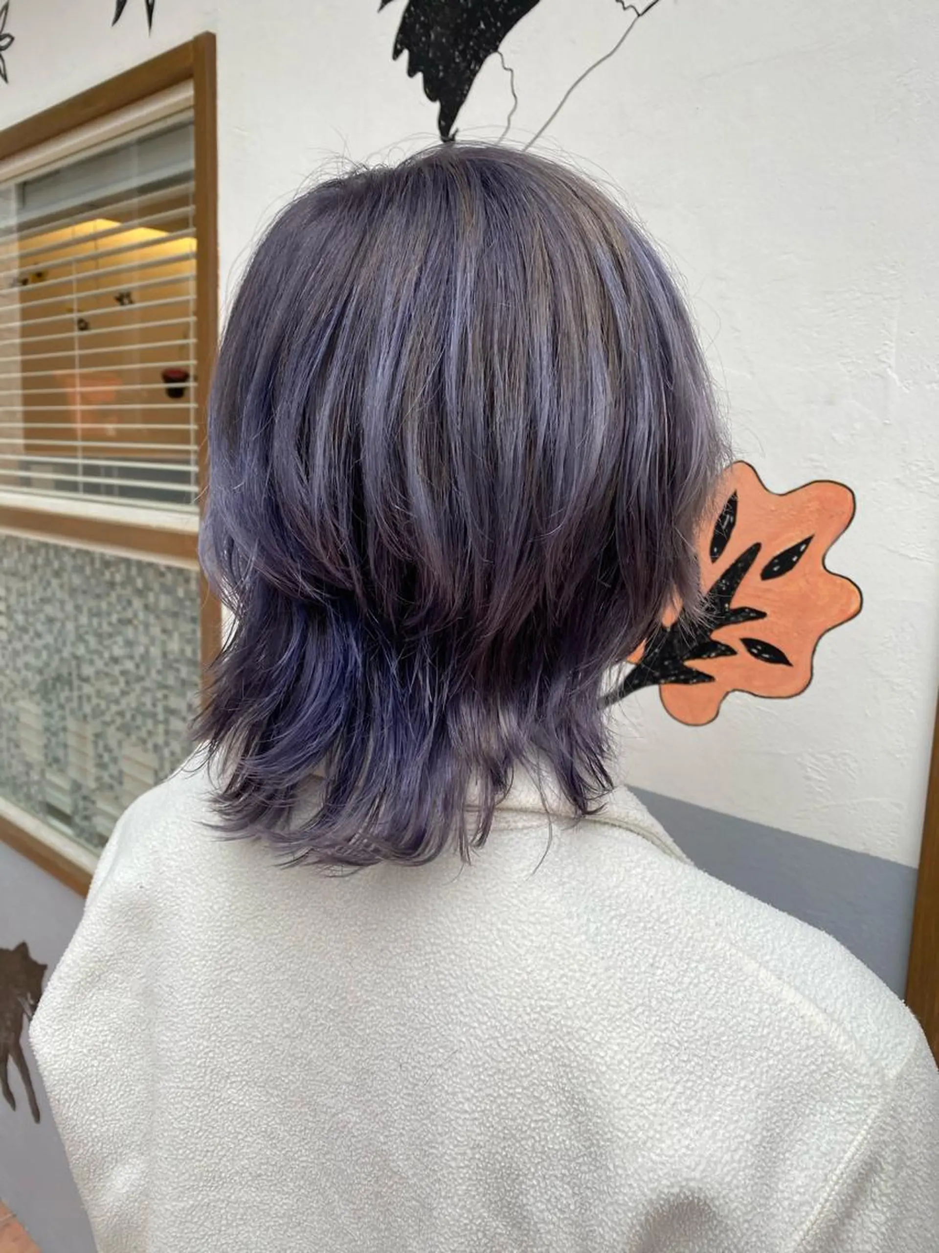 ショート カラー メンズ ラベンダーカラー マツモト カラー/ショートボブのヘアスタイル