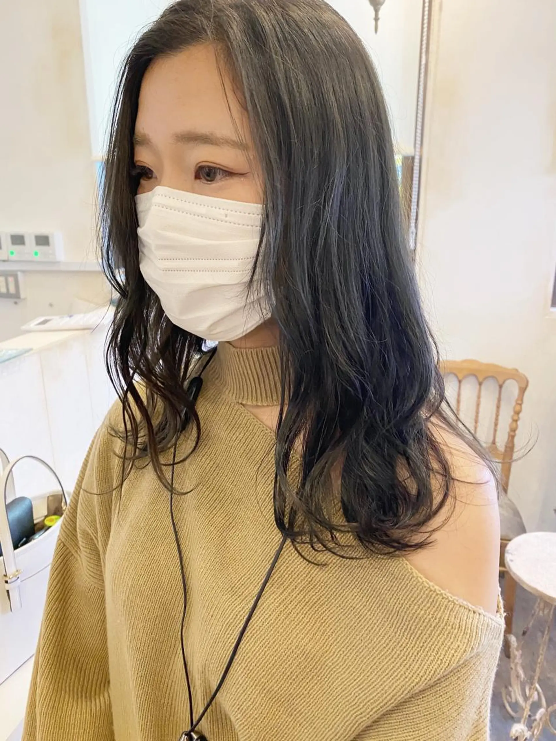 セミロング カット ヘアカラー トリートメント 💖透明感カラー HAYATO💖のヘアスタイル