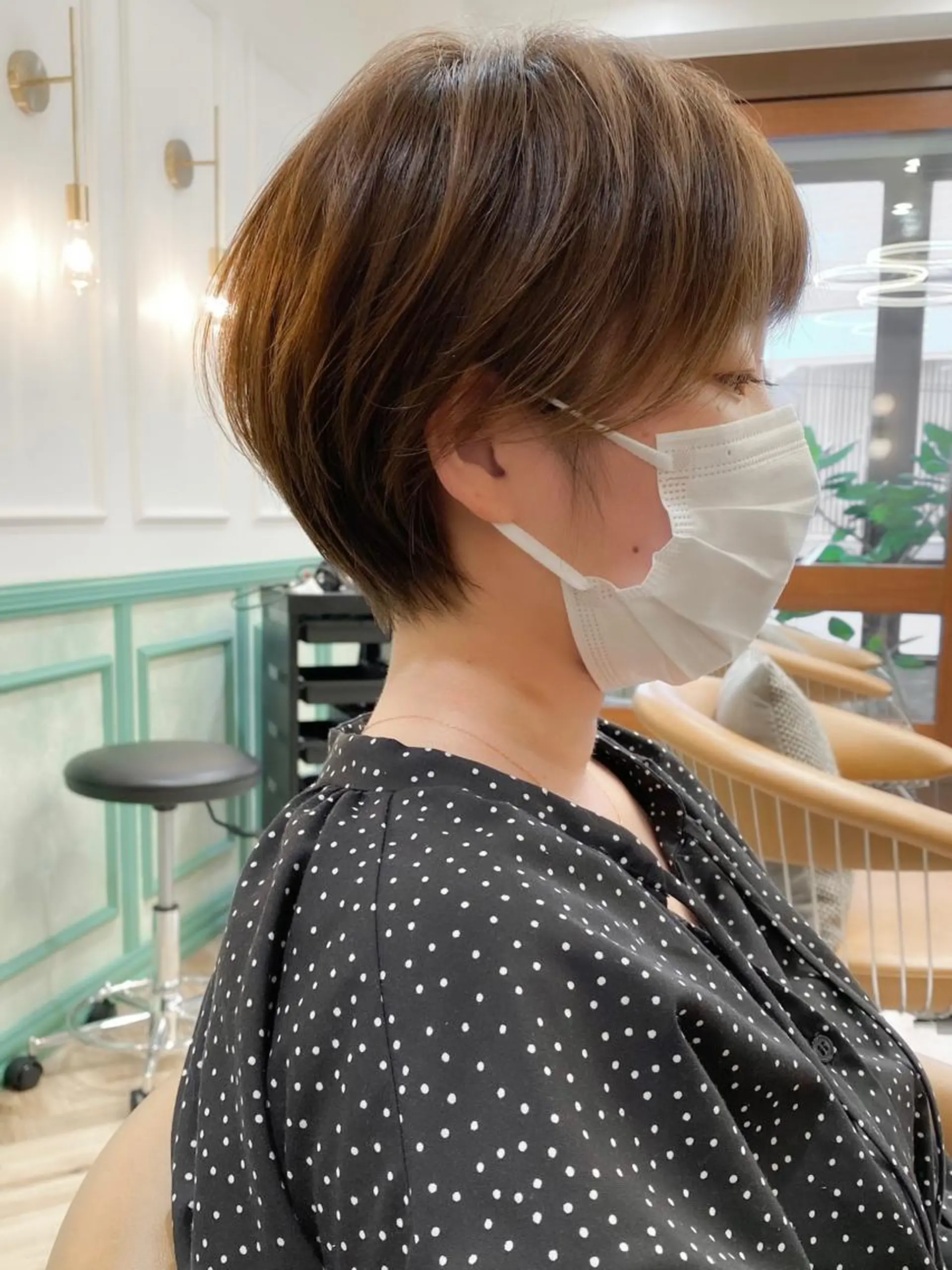 ショート カラー ショートボブ ボブ ショートヘア カット ヘアカラー トリートメント ショート ショートボブ斉藤航人のヘアスタイル