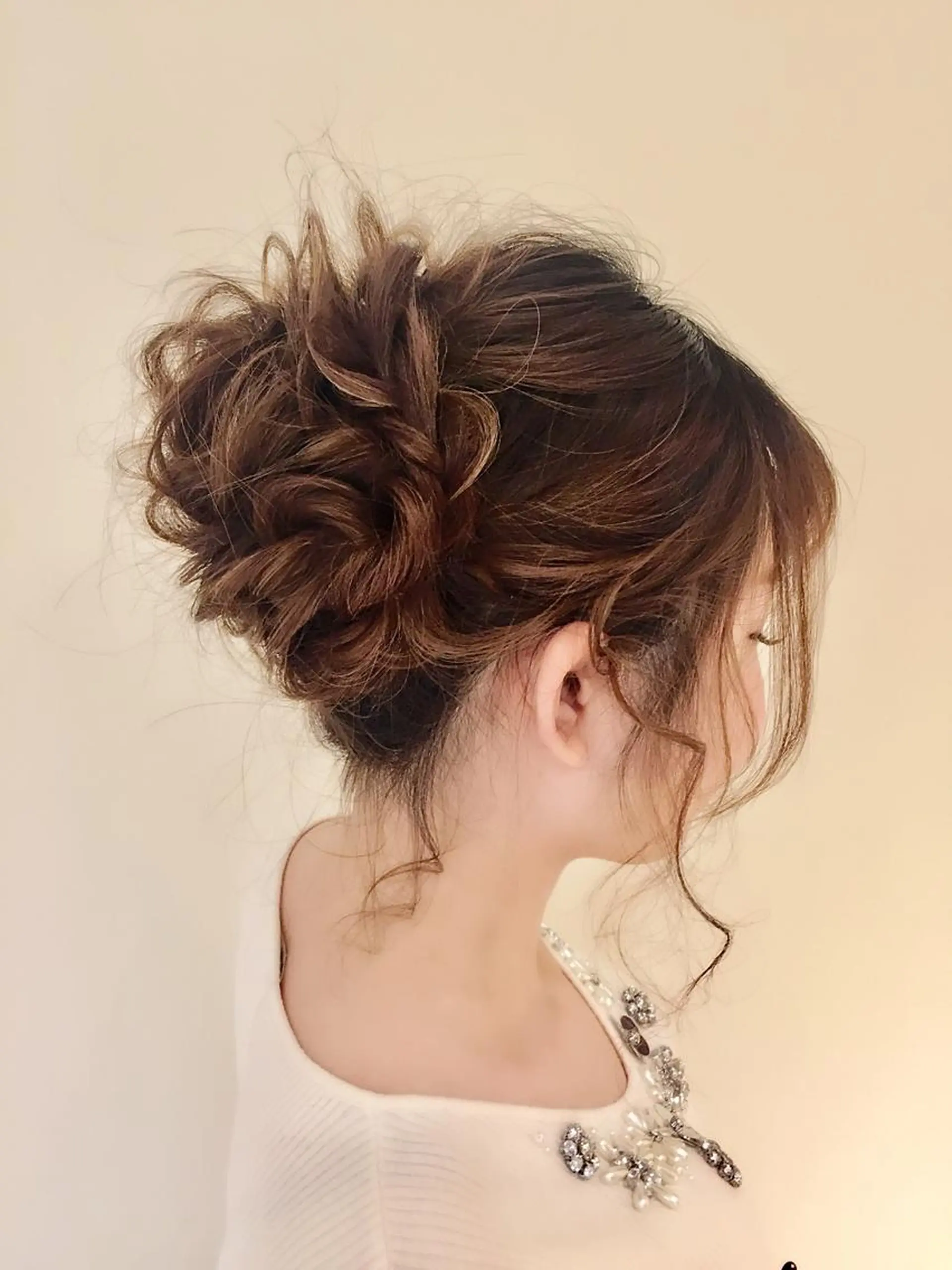 ロング お団子ヘア kawakita yoshinoriのヘアスタイル