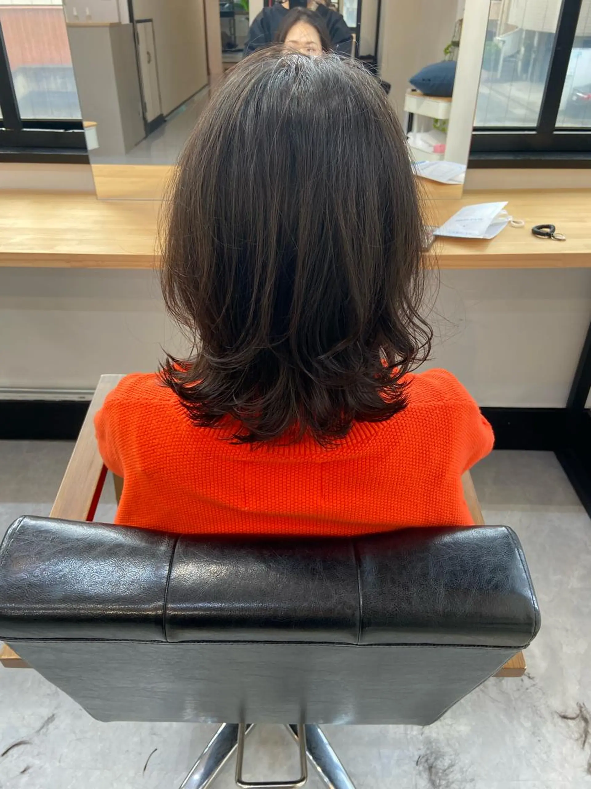 ミディアム ヘアアレンジ ボブ くびれヘア カット ヘッドスパ 田中 あやなのヘアスタイル