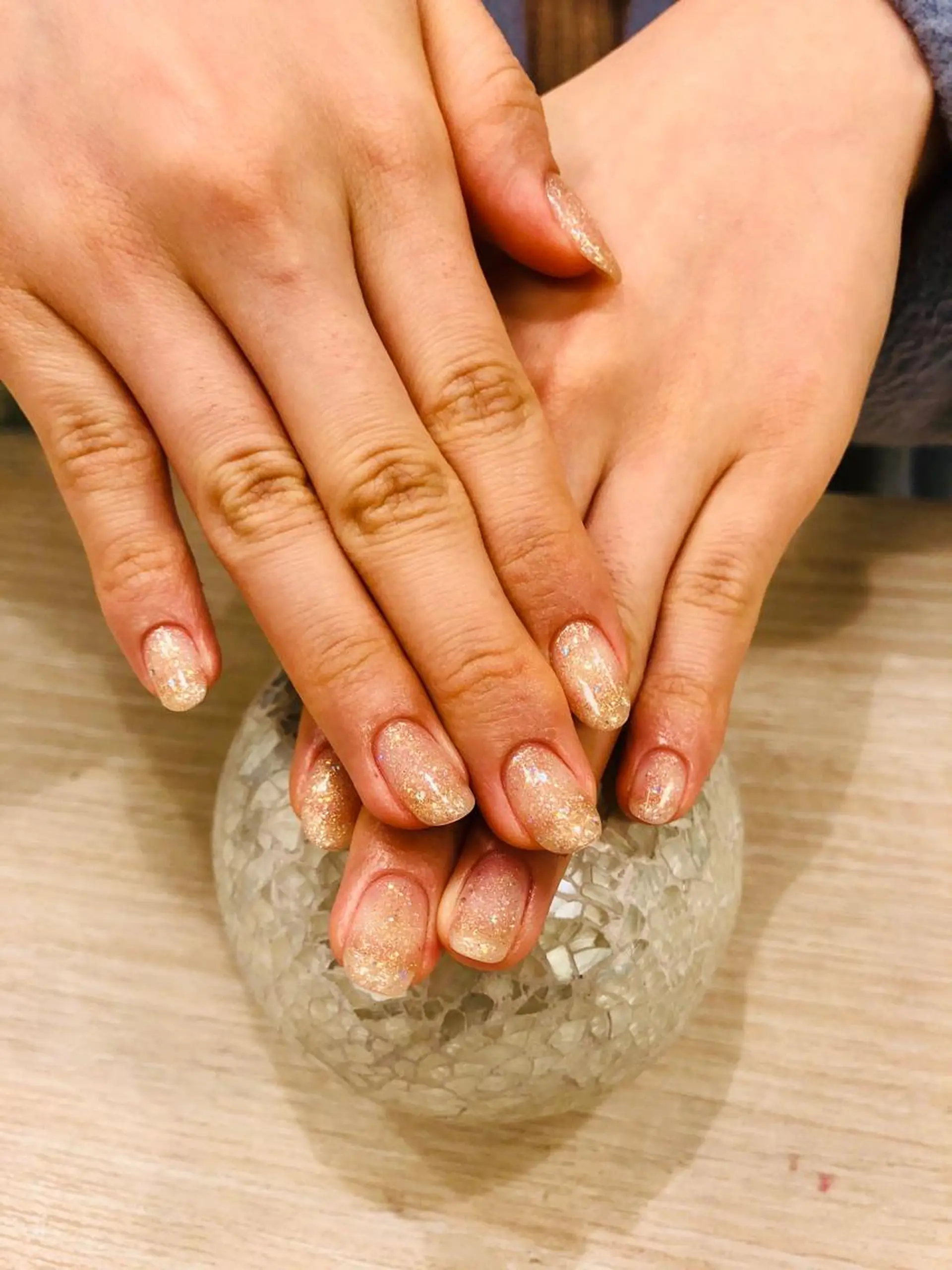 ネイル キラキラネイル ラメ(グリッター) ワンカラーネイル pro.M ☆Kinukaのネイルデザイン
