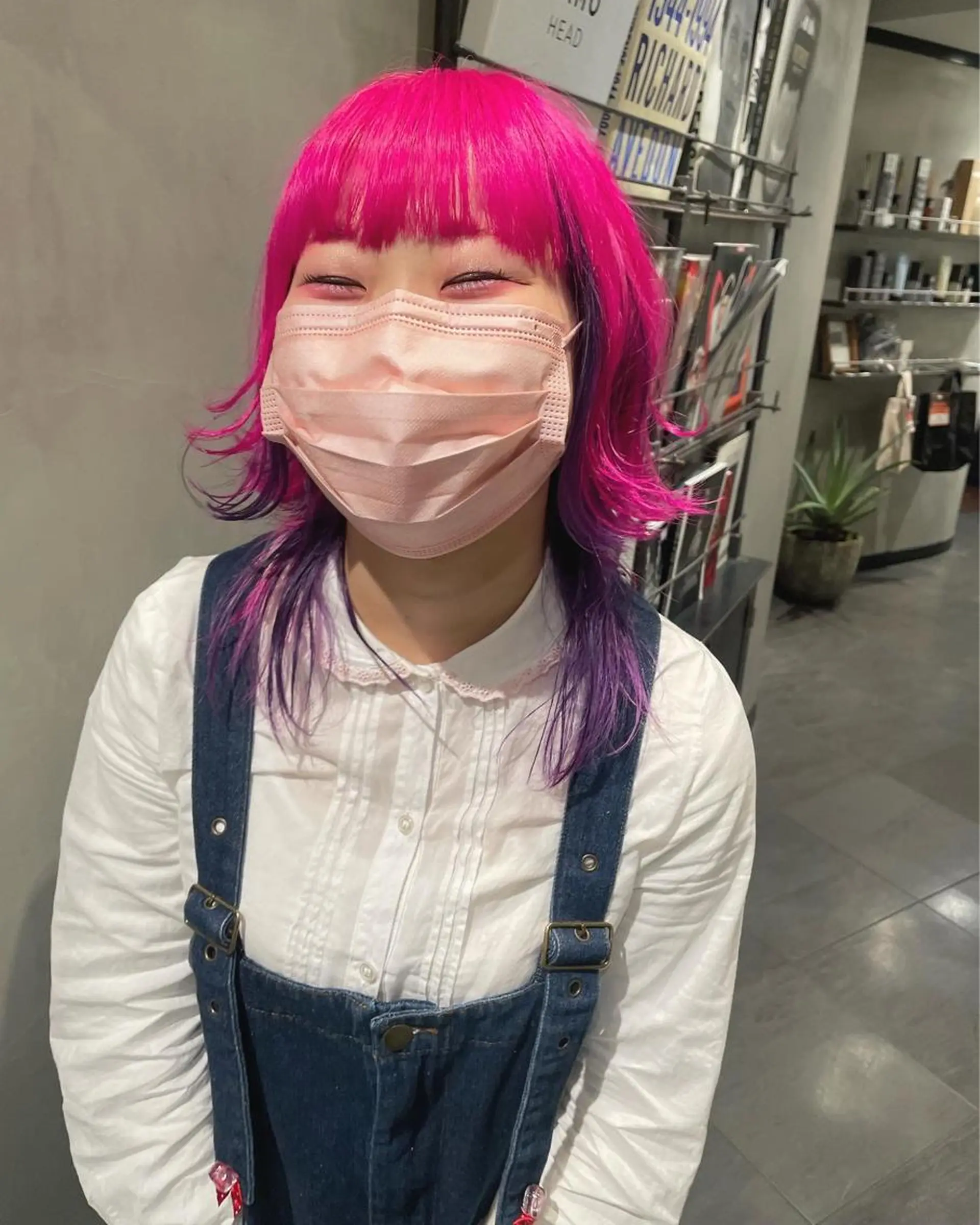ミディアム カラー ヘアカラー トリートメント 優 作のヘアスタイル