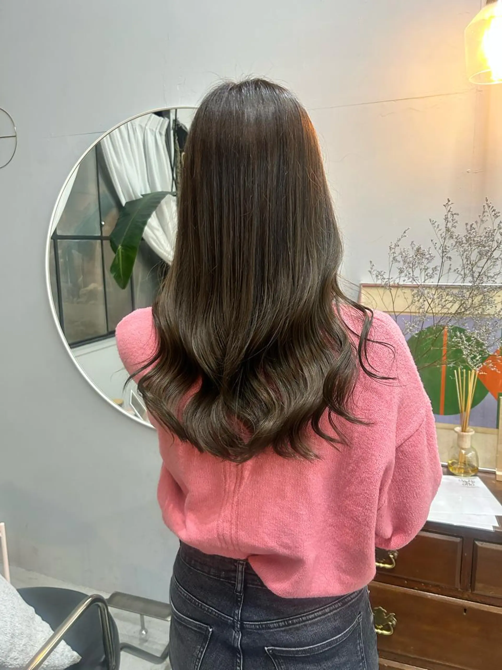ロング カット ヘアカラー トリートメント 問屋町chapter 日笠快生のヘアスタイル