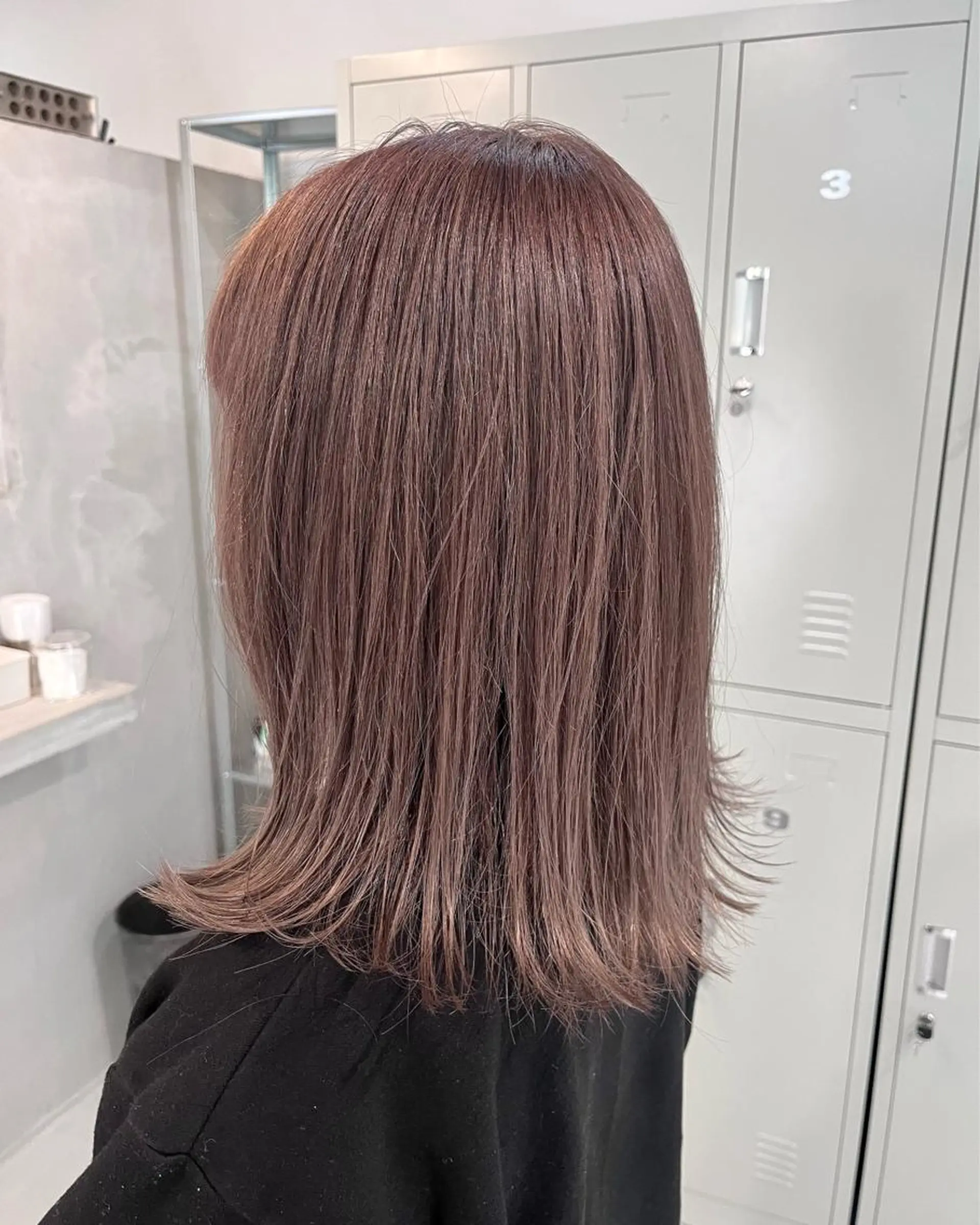 セミロング ヘアカラー トリートメント ブリーチなしカラー ダブルカラーエクステのヘアスタイル
