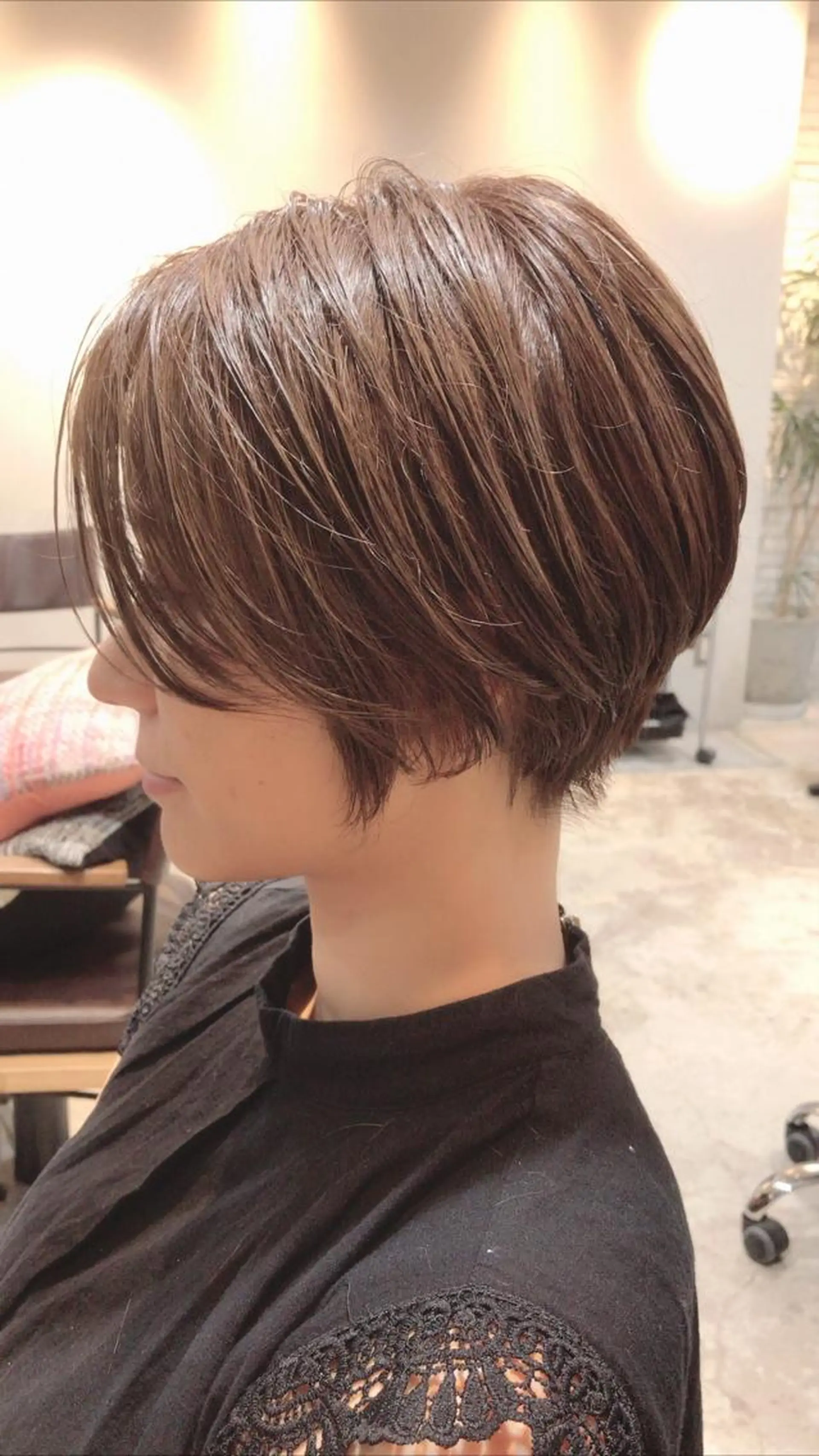 ショート カット パーマ トリートメント イメチェンカット✂️ 錦糸町佐藤店長のヘアスタイル