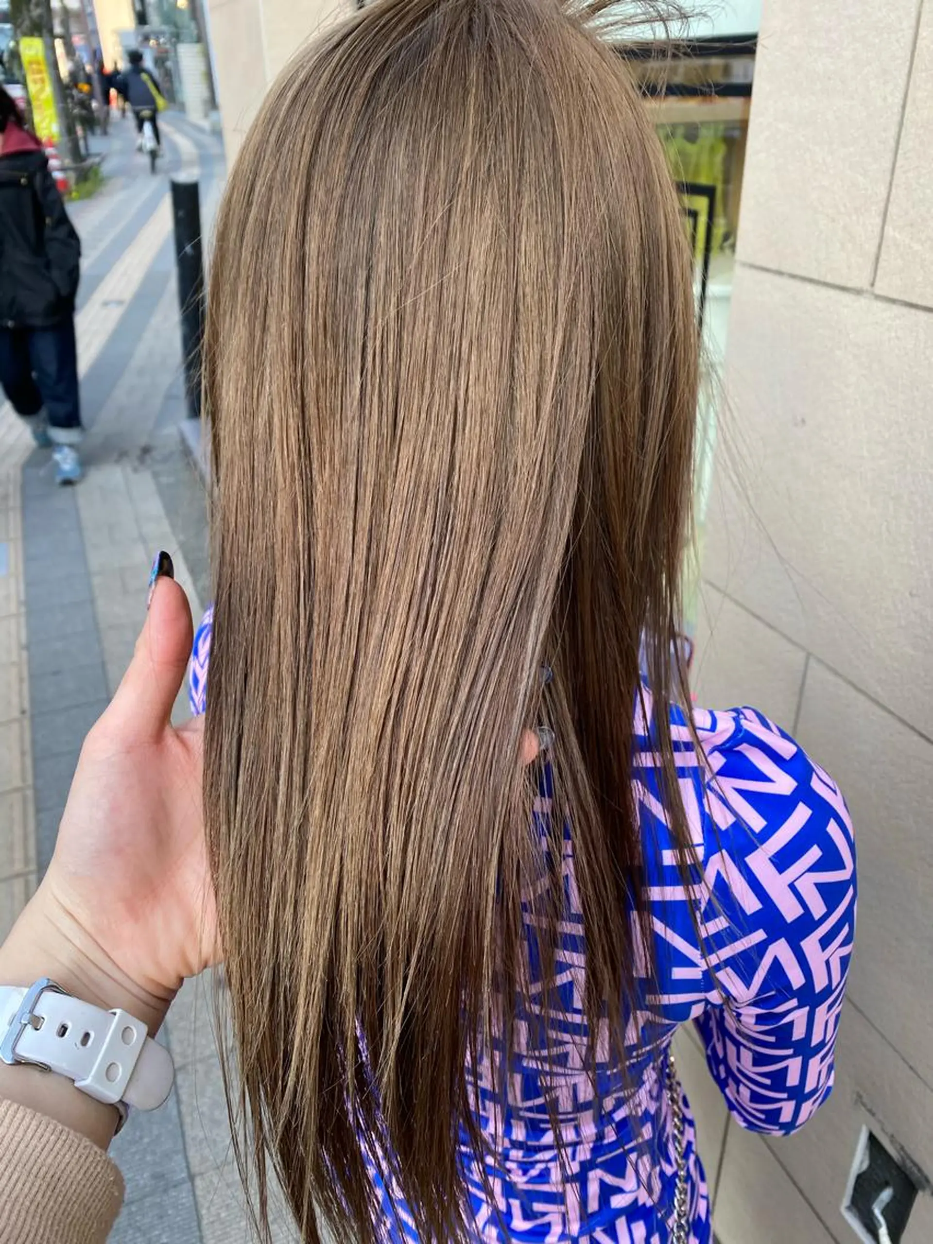 ロング カラー ヘアアレンジ ネイル マツエク・マツパ ベージュカラー ブリーチ 💓💓彩 音💓💓のマツエク・マツパデザイン