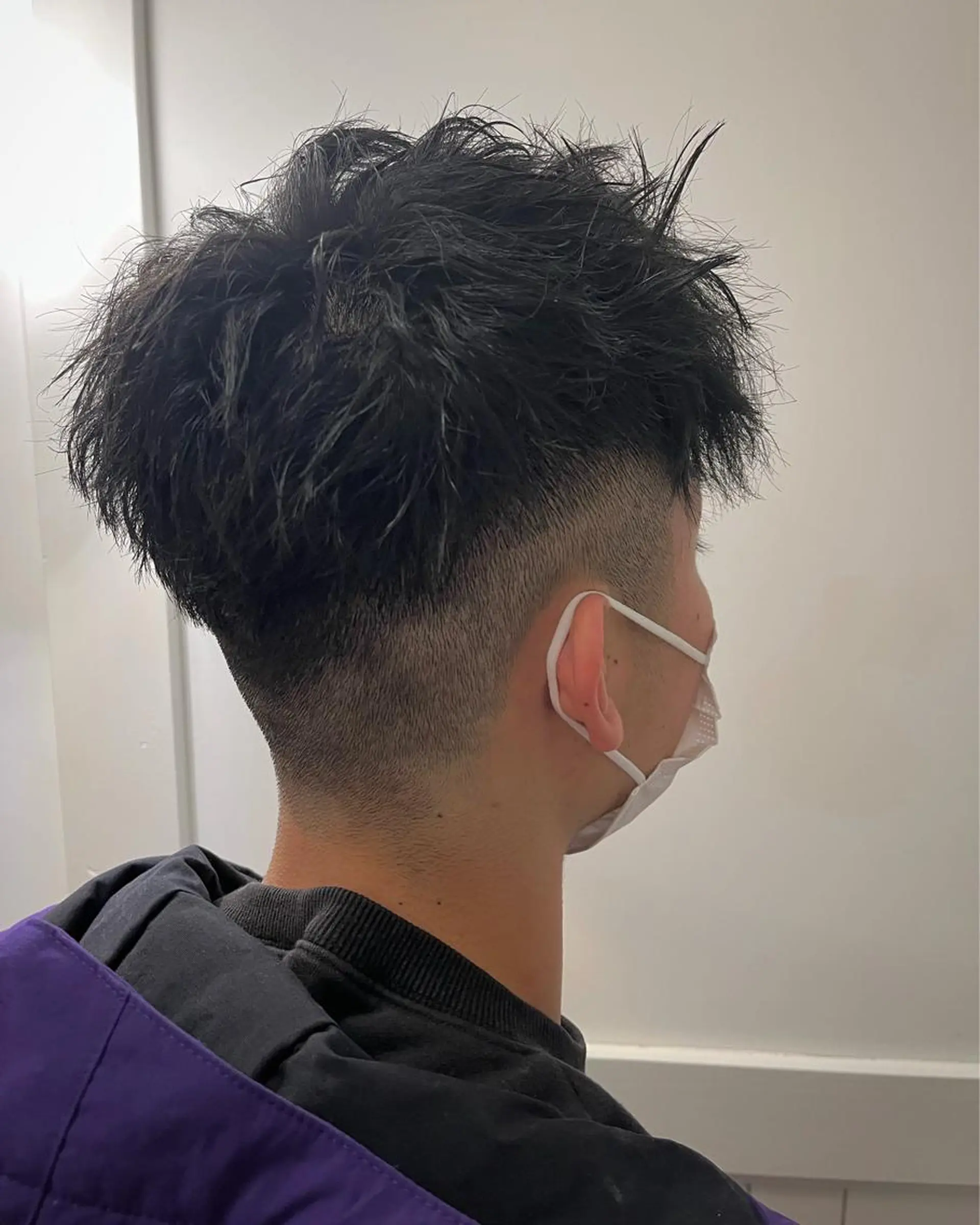 パーマ メンズ フェードカット 狩野 くるみのヘアスタイル