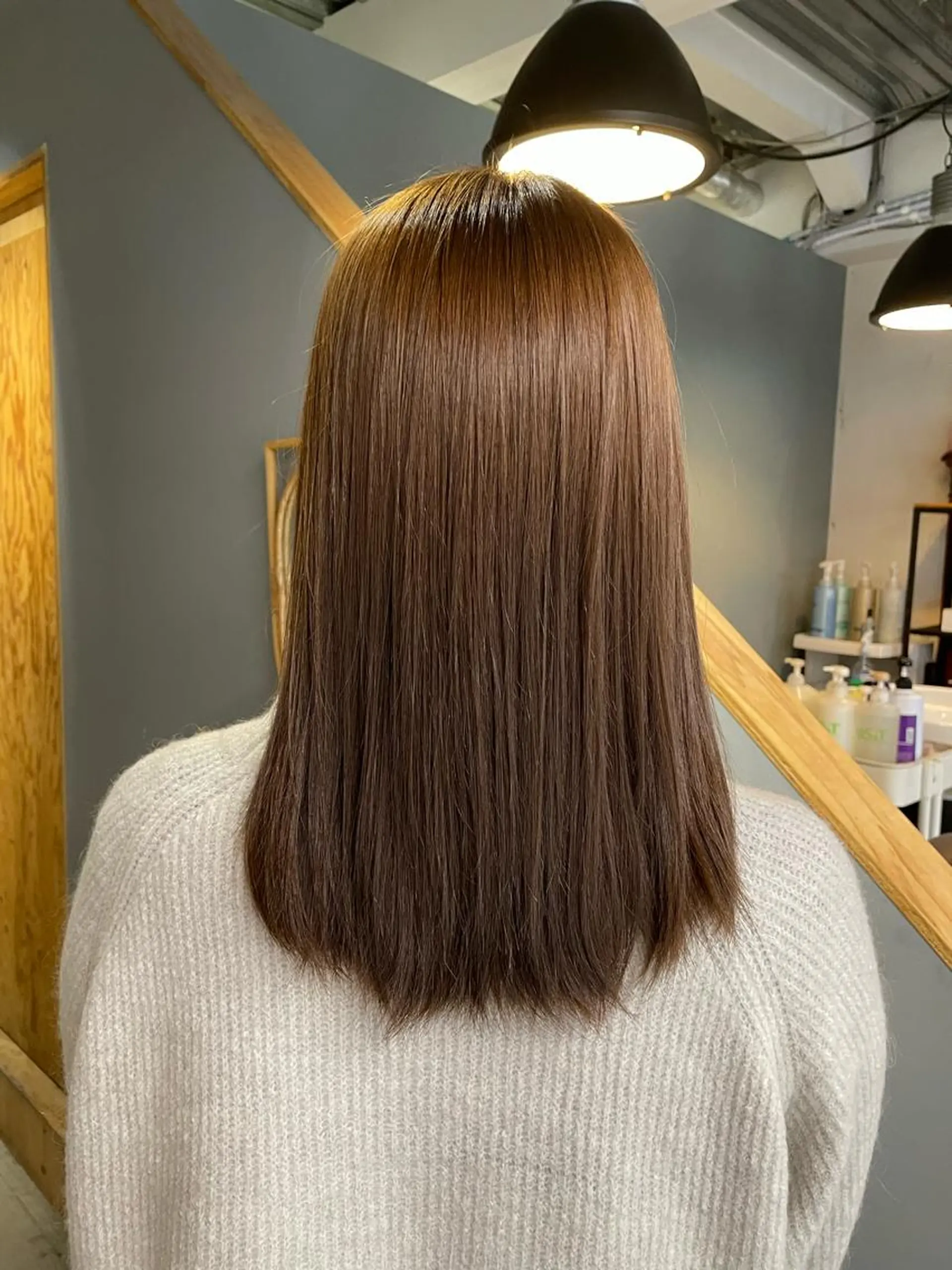 ミディアム カラー ヘアアレンジ 髪質改善 縮毛矯正 CEINE OUR ‪🍒なつきのヘアスタイル