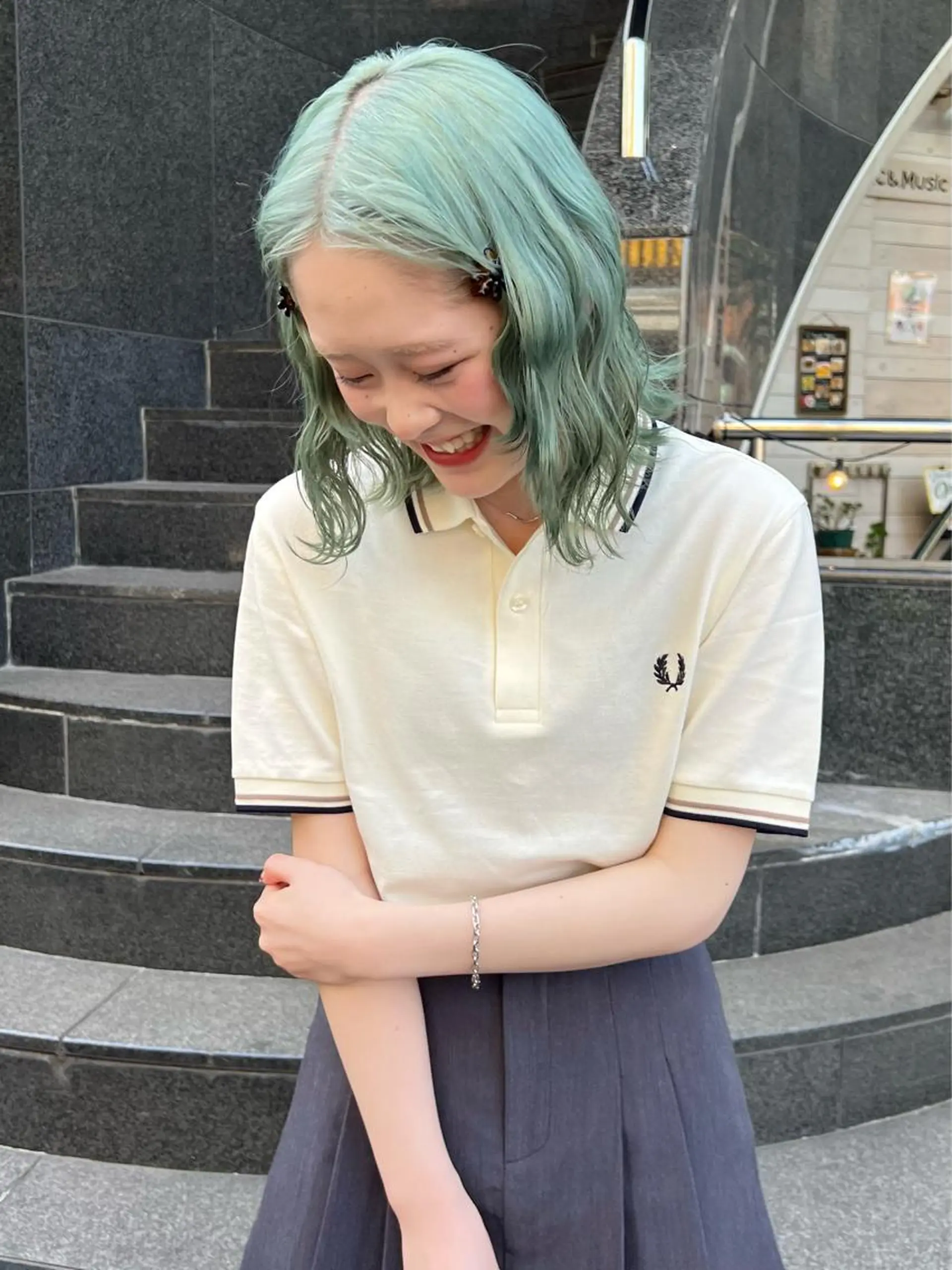 ミディアム カット ヘアカラー トリートメント AI TOKYO　S所属・mizuki 【韓国レイヤー】のヘアスタイル