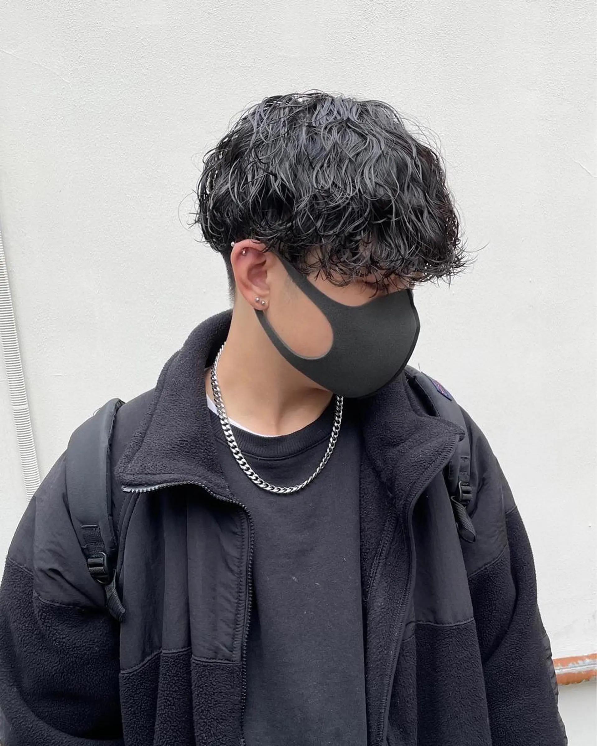 パーマ メンズ メンズパーマ 波巻きパーマ カット パーマ 栢原 達也のヘアスタイル