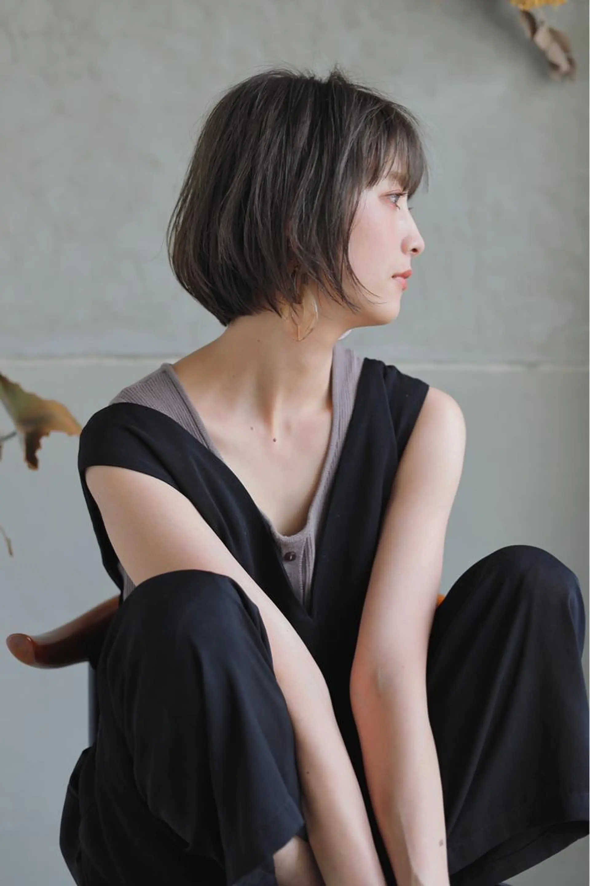 ショート カット ヘアカラー トリートメント 落合 妙佳のヘアスタイル
