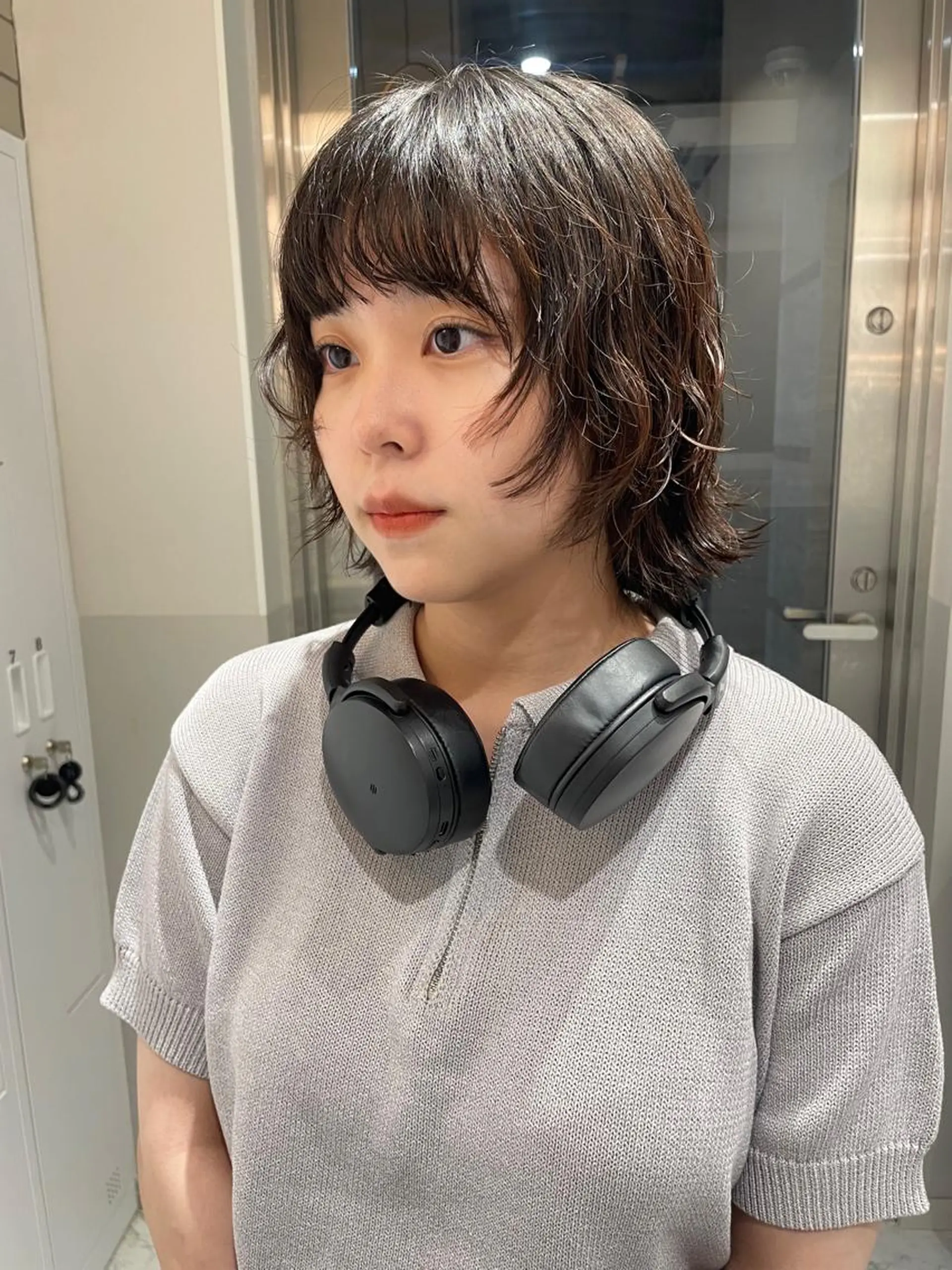 ショート カラー パーマ ヘアアレンジ カット パーマ satsuki ito/暖色、パーマのヘアスタイル
