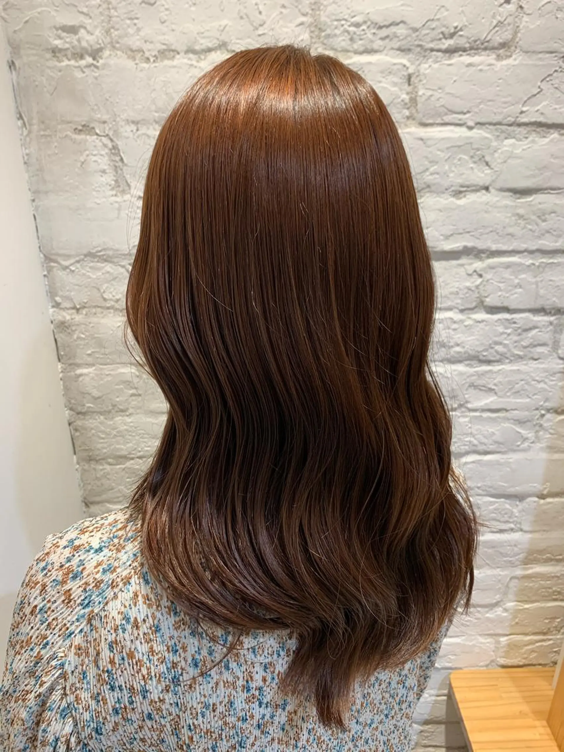 ロング カラー ブラウンカラー ピンクカラー ピンクブラウン レイヤー/メンズ /髪質改善 廣島公平のヘアスタイル