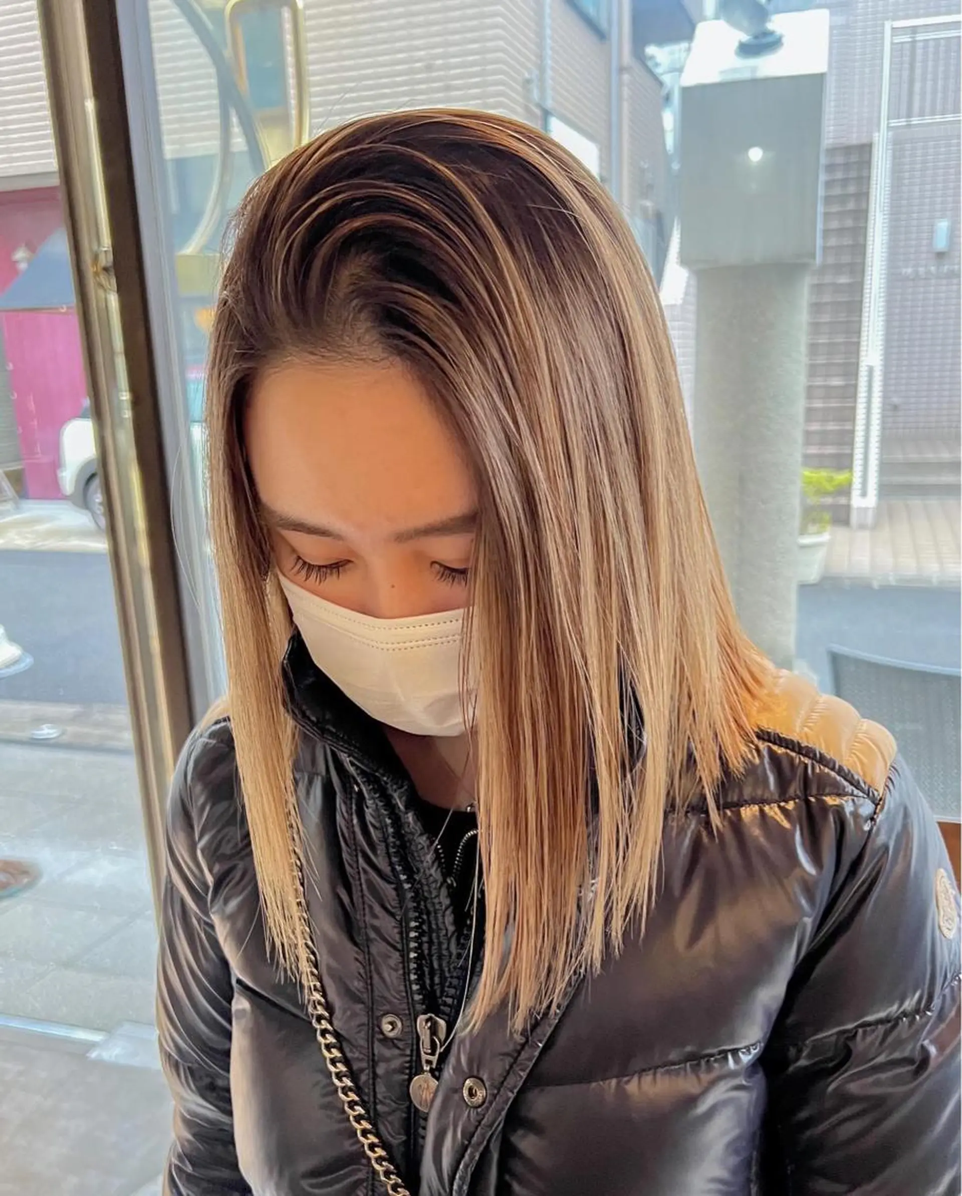 ミディアム カラー カット ヘアカラー トリートメント 海外デザイン🇺🇸 石渡諒太のヘアスタイル