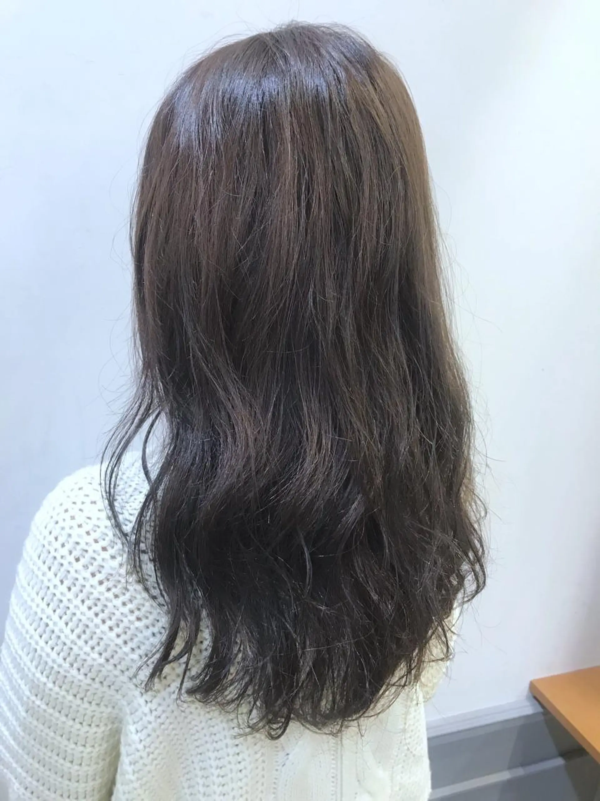 セミロング カラー 透明感カラー グレージュ パーマ×ウルフカット koya☆のヘアスタイル