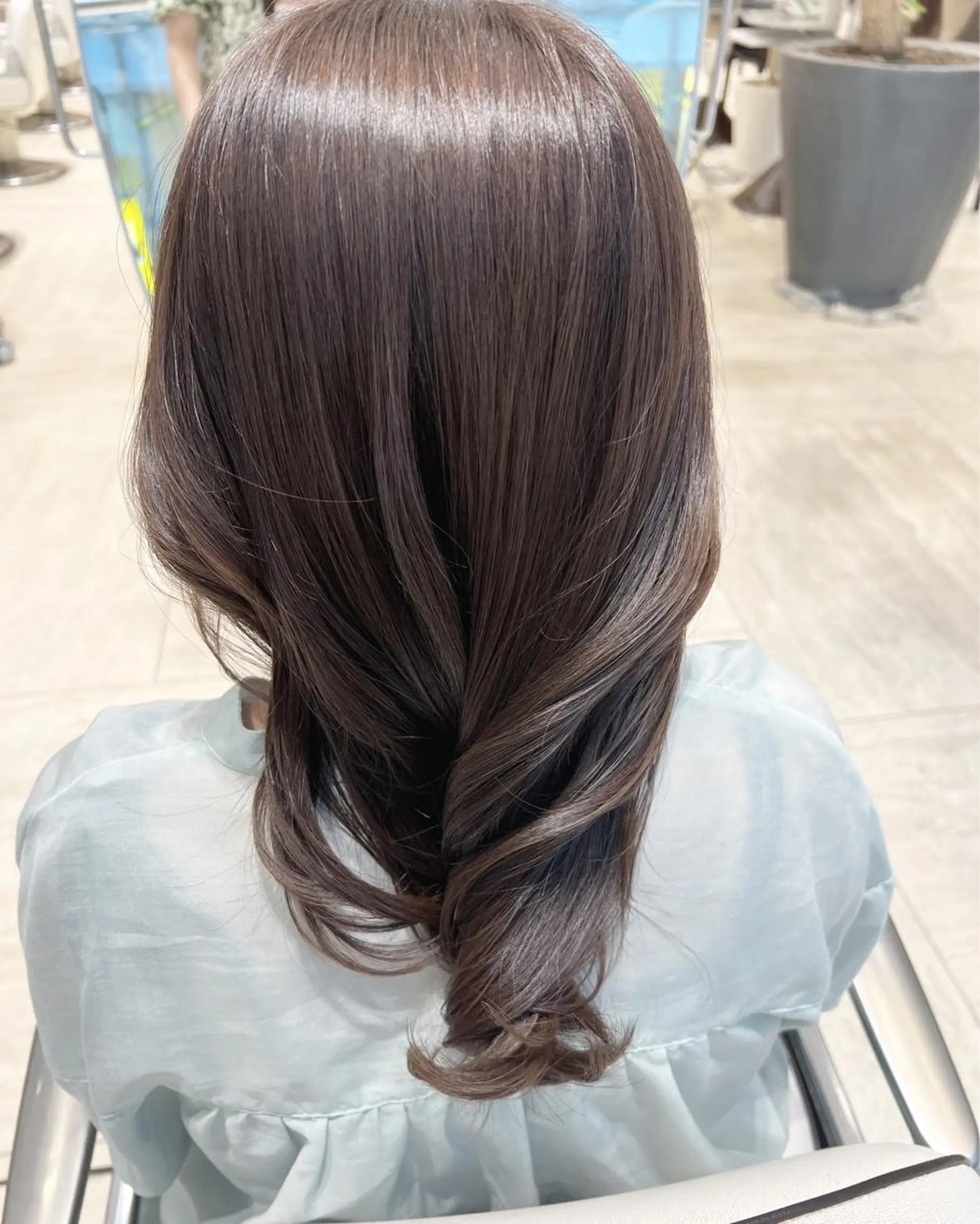 ミディアム カット ヘアカラー Of hair 　自由が丘　　WEST店所属・松平 葵のヘアスタイル