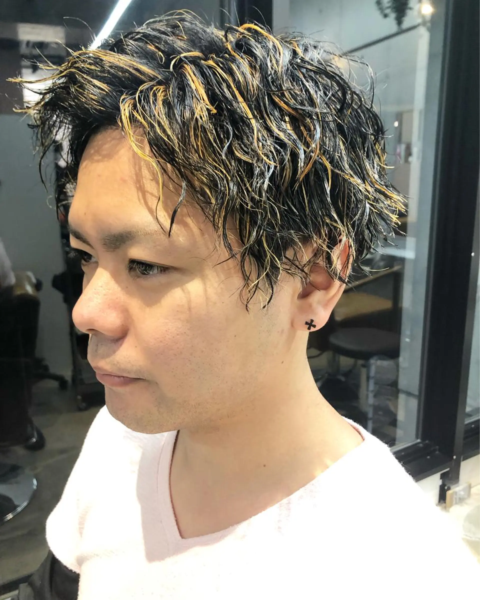 パーマ メンズ カット パーマ 【似合わせるボブ✨】 sanaのヘアスタイル