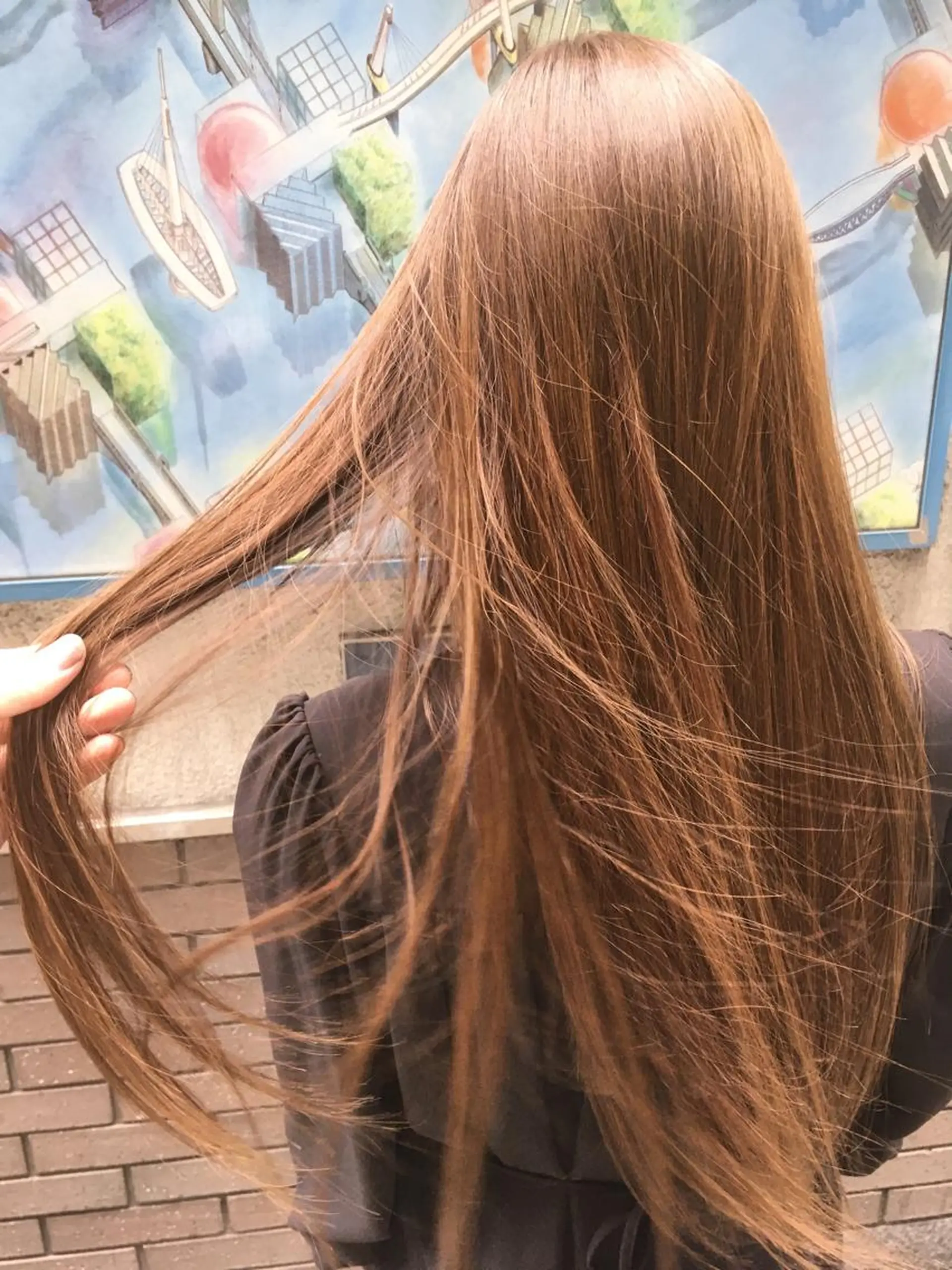 ロング カラー カット ヘアカラー トリートメント 菅村 勇亮のヘアスタイル