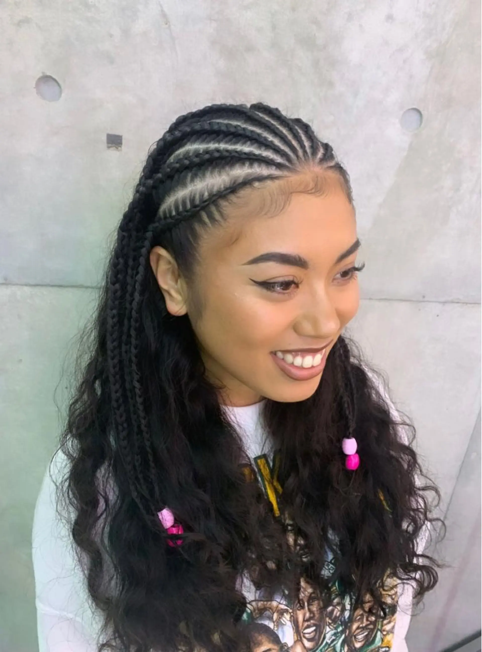 ロング ヘアアレンジ エクステ ヘアセット HARURU🪮✨ ブレイズ海外ヘアのヘアスタイル