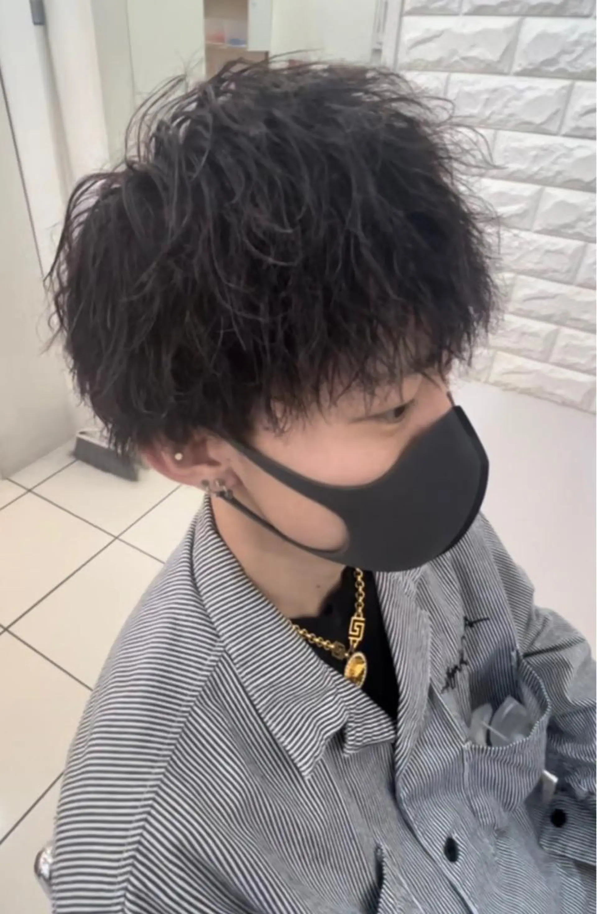 パーマ メンズ メンズパーマ 波巻きパーマ カット パーマ CUORE HAIR ange水戸所属・🌟パーマリスト 鈴木雄大🌟のヘアスタイル