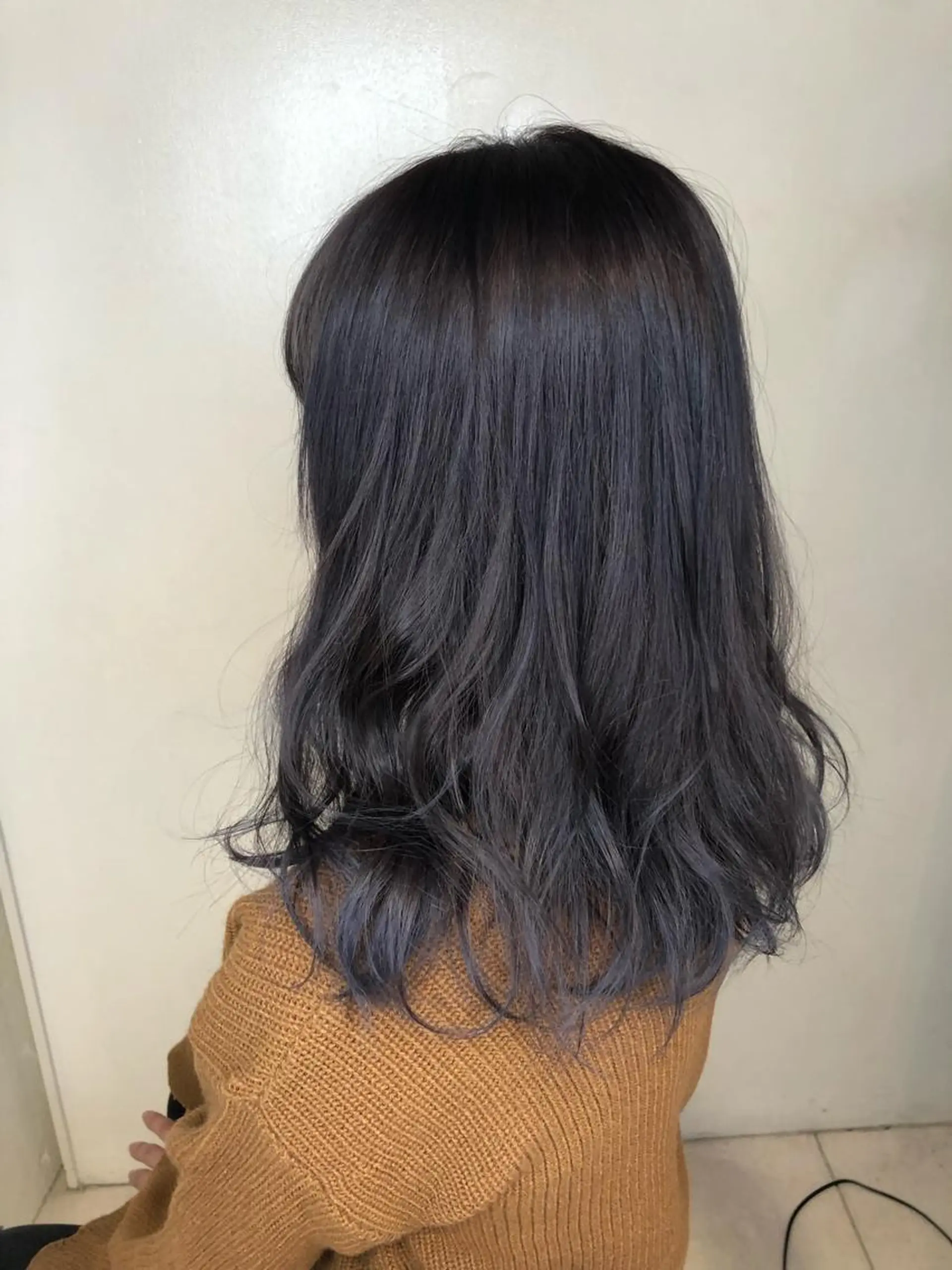 ミディアム カラー ブルーカラー ブルーバイオレット バイオレットカラー aimée/ まつ毛&眉毛サロンのマツエク・マツパデザイン