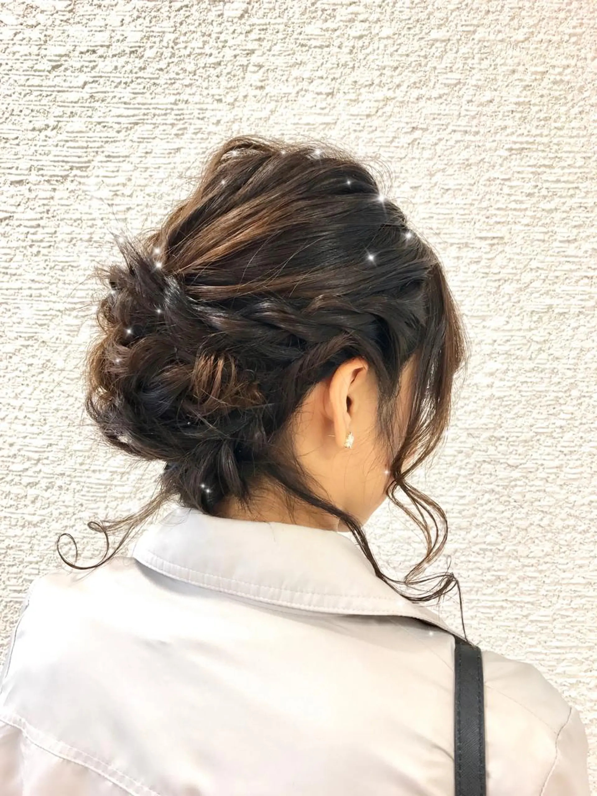 セミロング ヘアアレンジ ヘアセット 高橋恵🌈生え癖改善 ウルフ/レイヤーのヘアスタイル