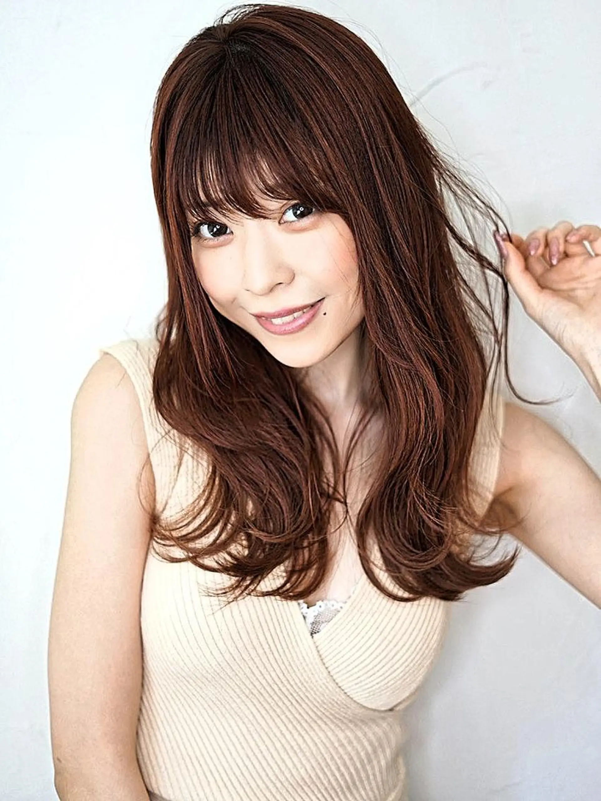 ミディアム パーマ カラー 外ハネヘア カット ヘアカラー トリートメント ヘッドスパ 🌿flencia 丸　和博🌿のヘアスタイル