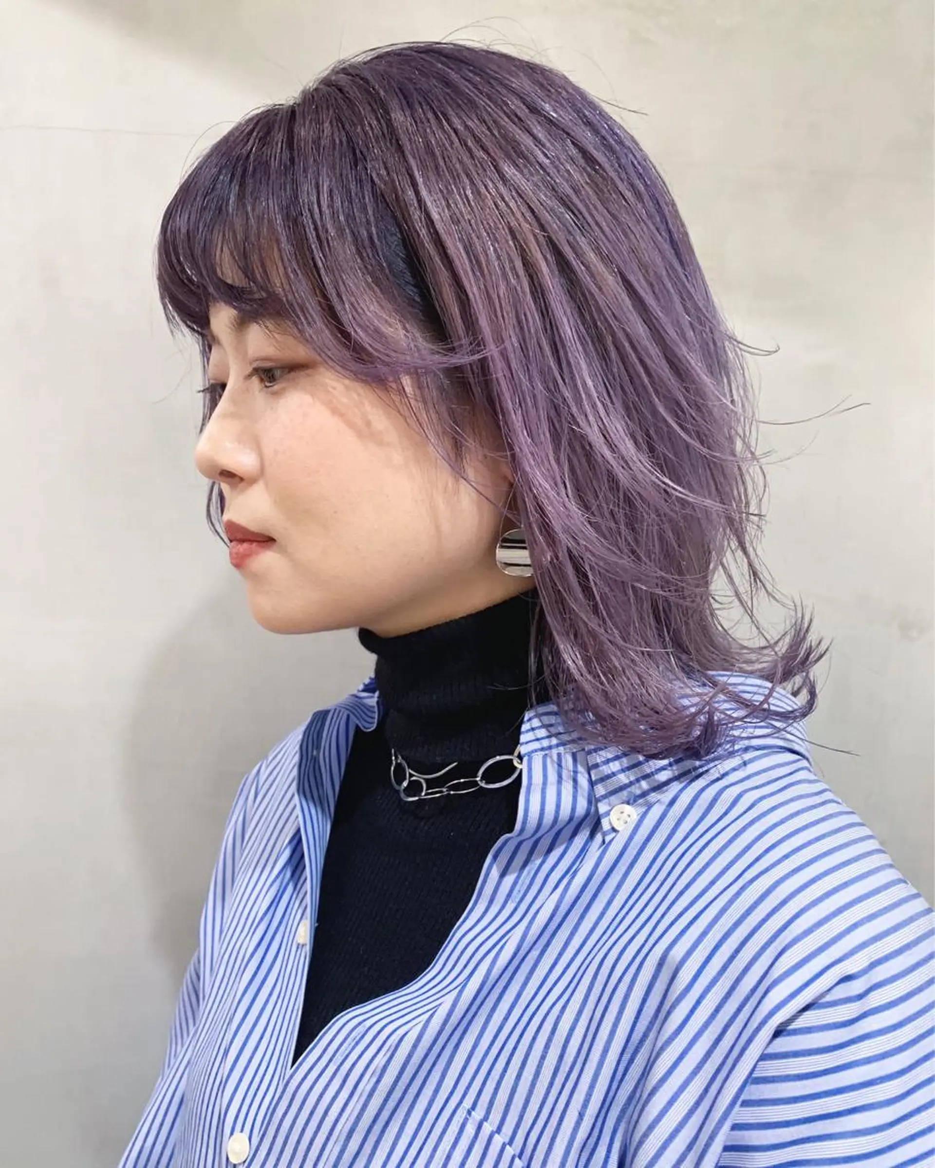 ミディアム カラー カット ヘアカラー トリートメント 優 作のヘアスタイル
