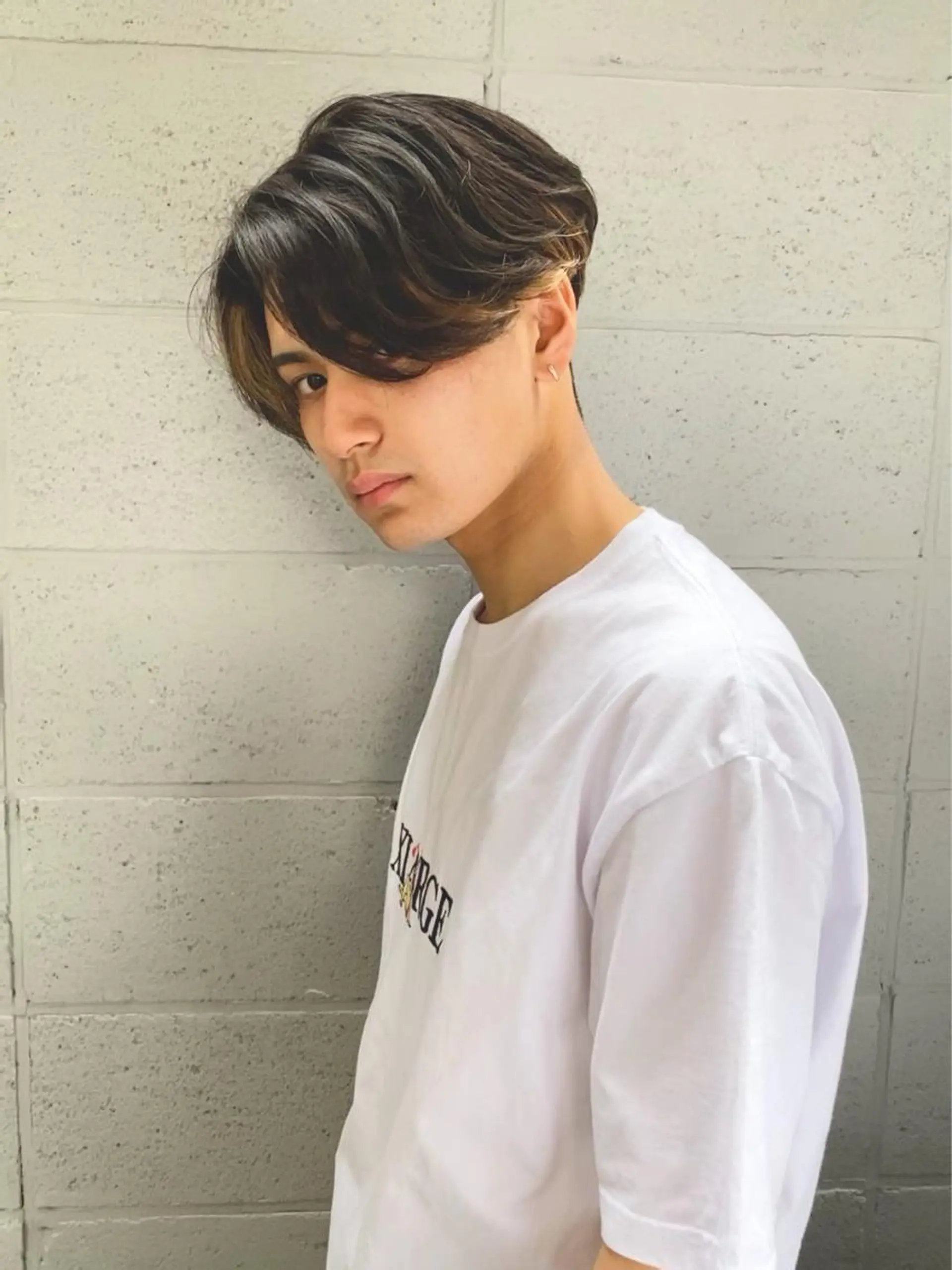 ショート メンズ センターパート 小川 美奈のヘアスタイル