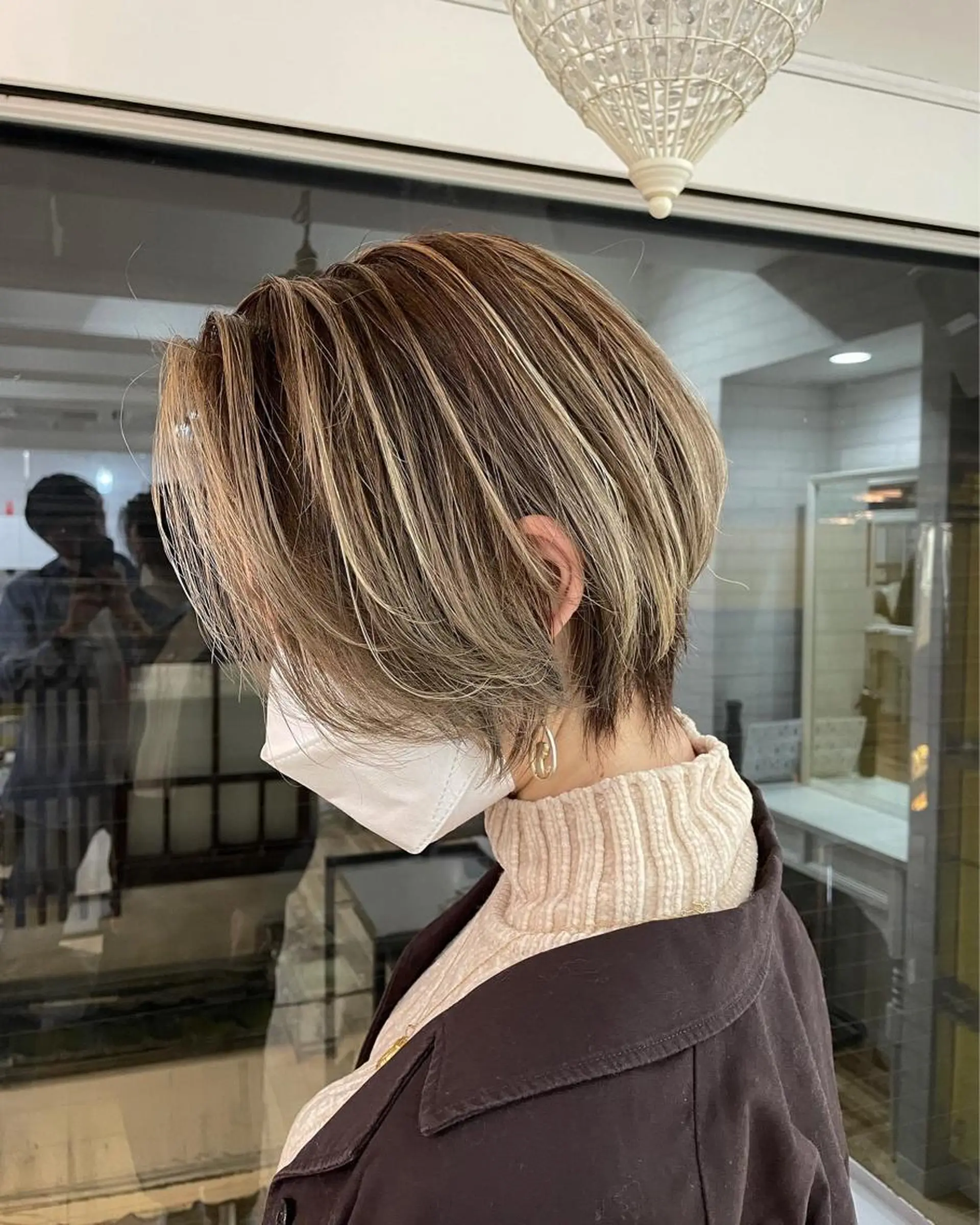 ショート カラー ハイライトカラー ハイライト カット ヘアカラー トリートメント Tao所属・藤川 大智のヘアスタイル