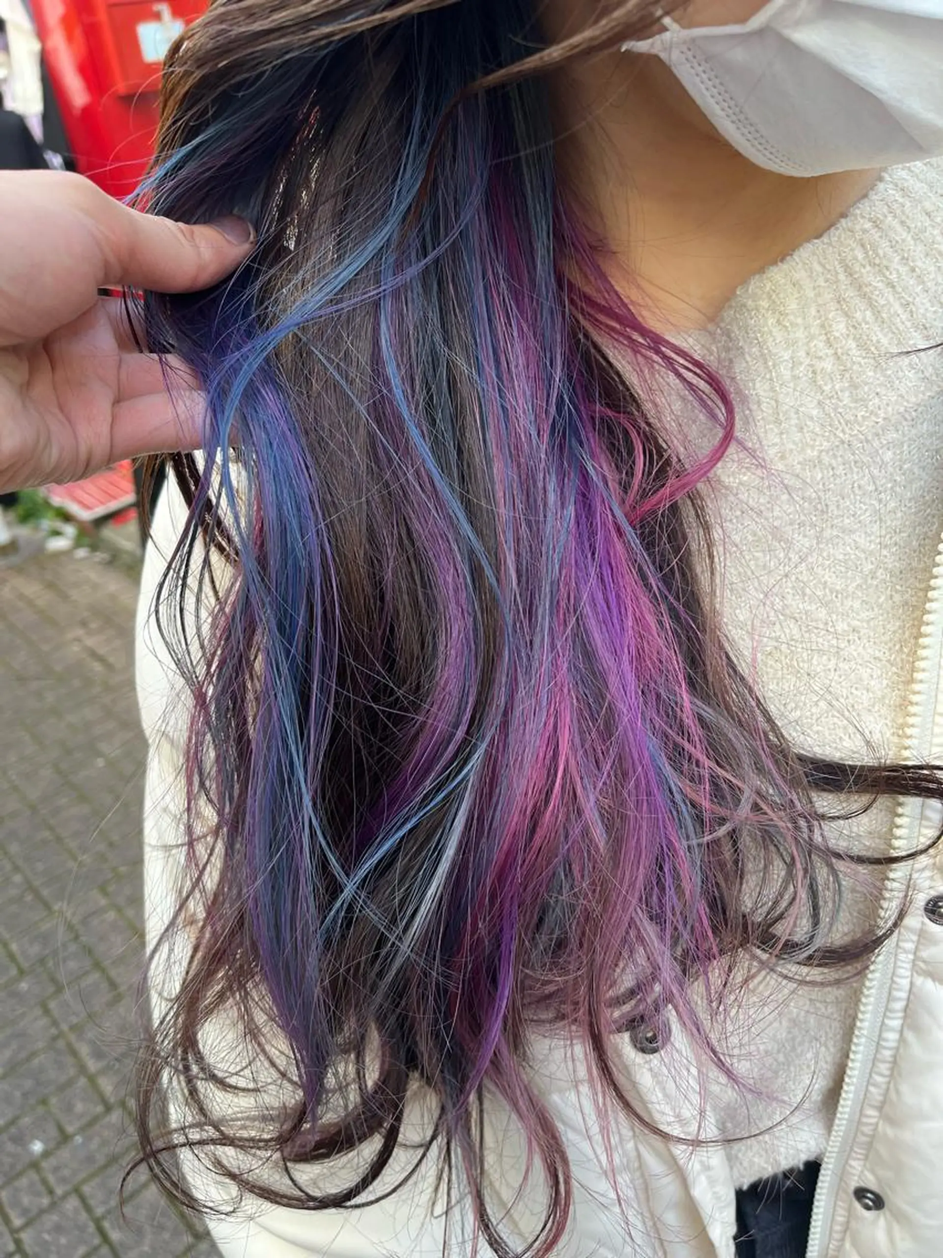 ロング カラー ショートボブ アッシュ バレイヤージュ ミストバング ベージュカラー カット ヘアカラー トリートメント 原宿サロン代表 デザインカラー伊藤卓のヘアスタイル