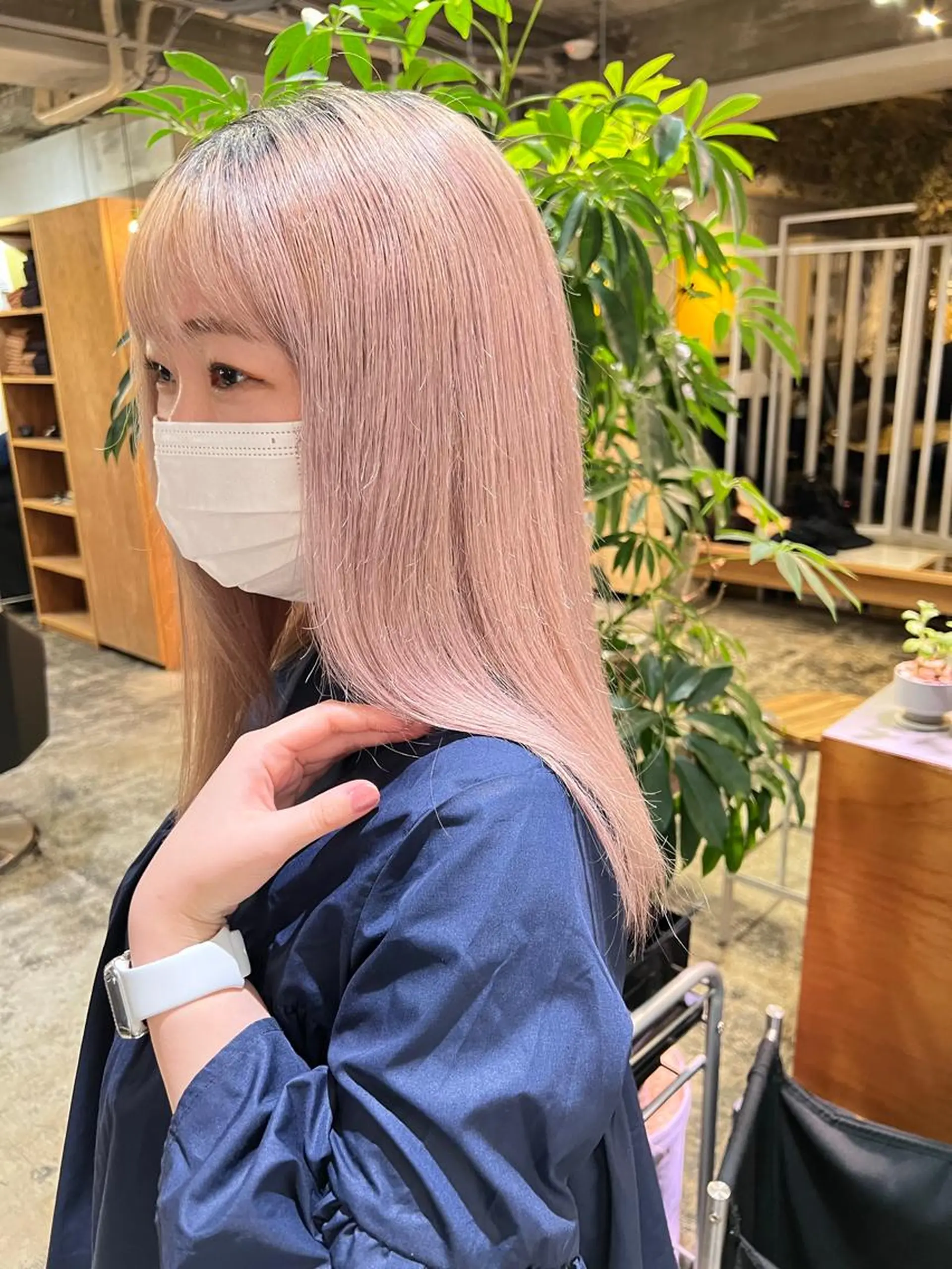 ロング カラー ピンクカラー ホワイトピンク 北花田美容師🍃村尾 光太/むらのヘアスタイル